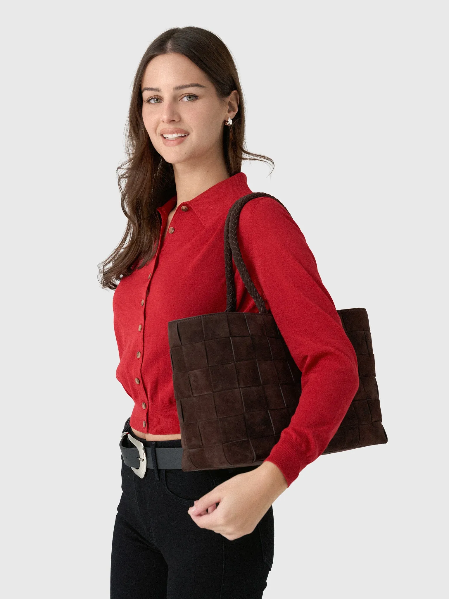 Loeffler Randall Klara Woven Suede Tote sold by Saint Bernard product image thumbnail 2