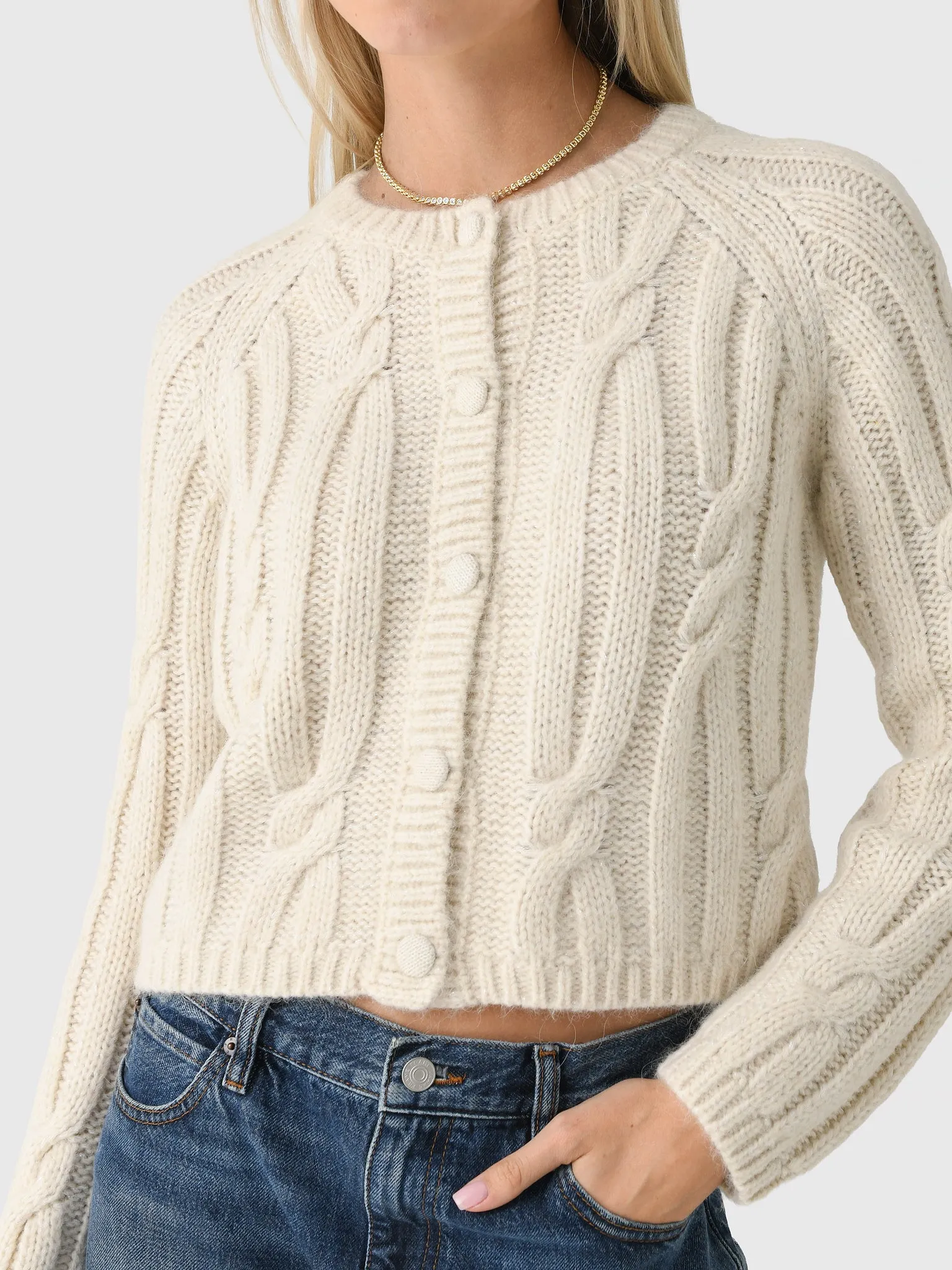 Velvet Women's Allison Cable Cardigan sold by Saint Bernard product image thumbnail 5