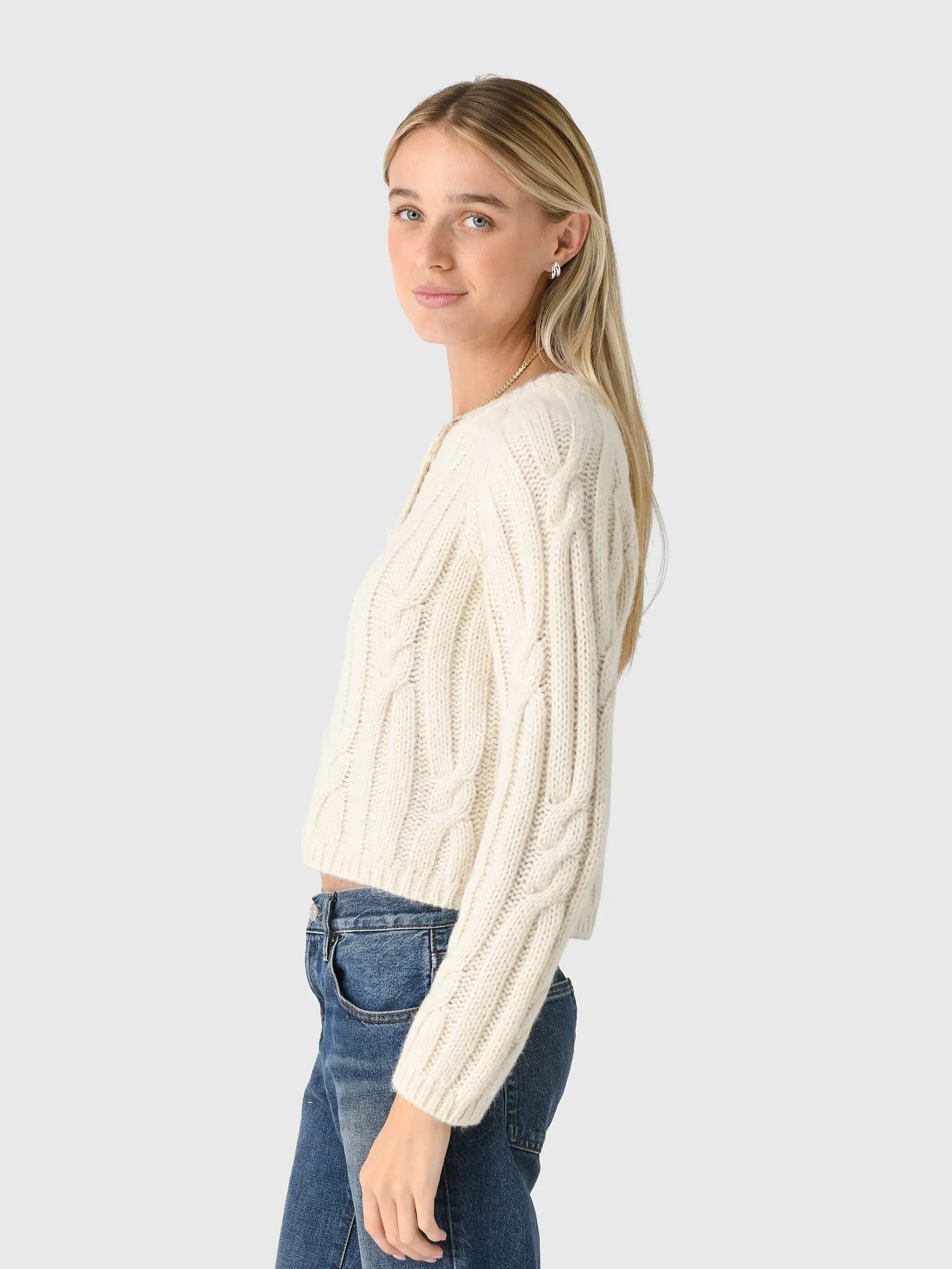 Velvet Women's Allison Cable Cardigan sold by Saint Bernard product image thumbnail 3