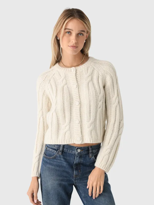 Velvet Women's Allison Cable Cardigan sold by Saint Bernard