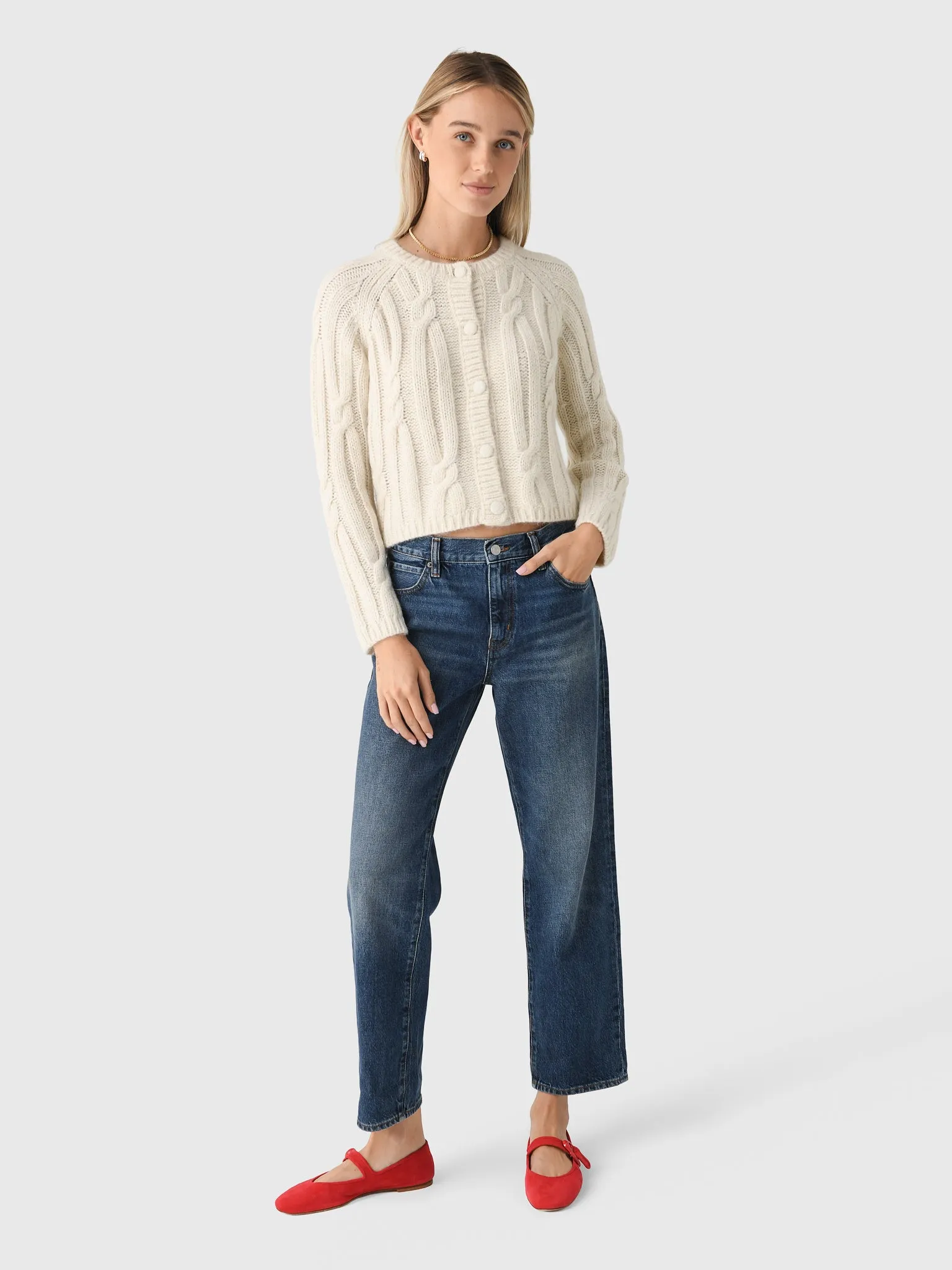 Velvet Women's Allison Cable Cardigan sold by Saint Bernard product image thumbnail 2