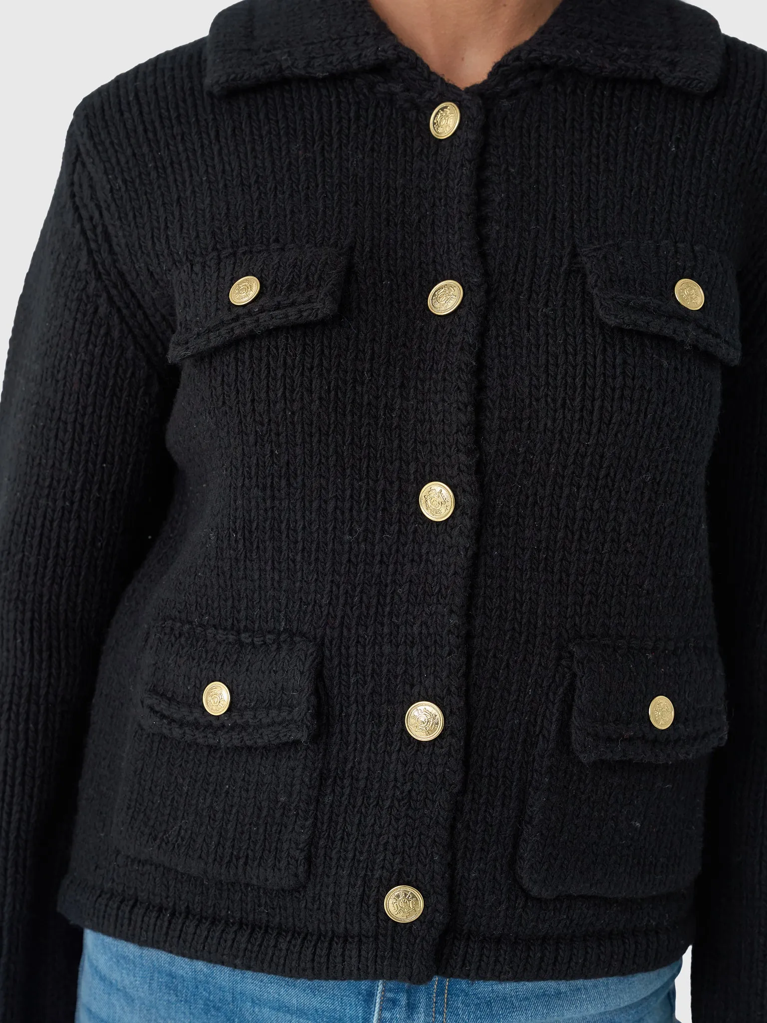 Alex Mill Women's Edinburgh Sweater Jacket sold by Saint Bernard product image thumbnail 5