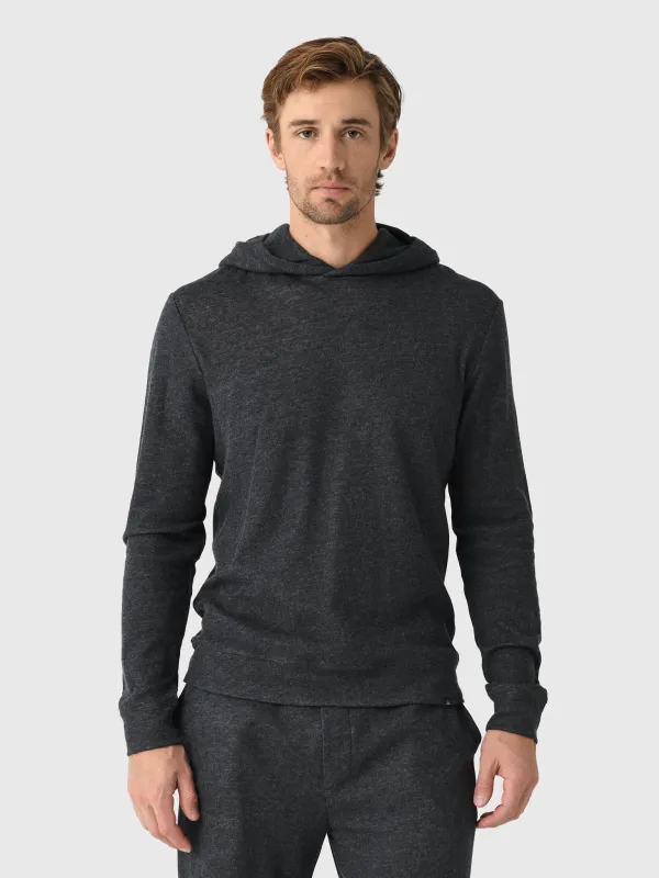 Faherty Brand Men's Aspen Lounge Cashmere Hoodie made by Saint Bernard