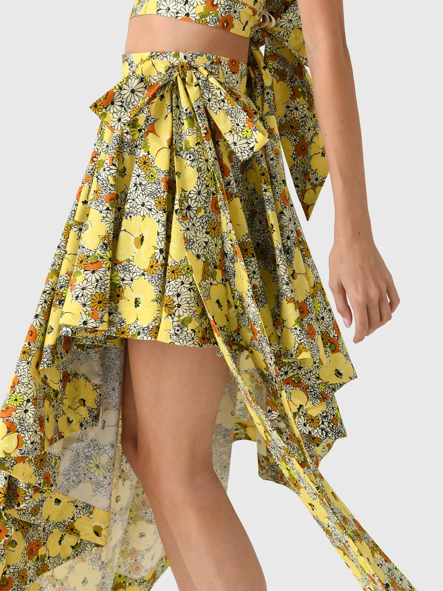 Alemais Women's Orange Blossom Asymmetric Skirt sold by Saint Bernard product image thumbnail 5