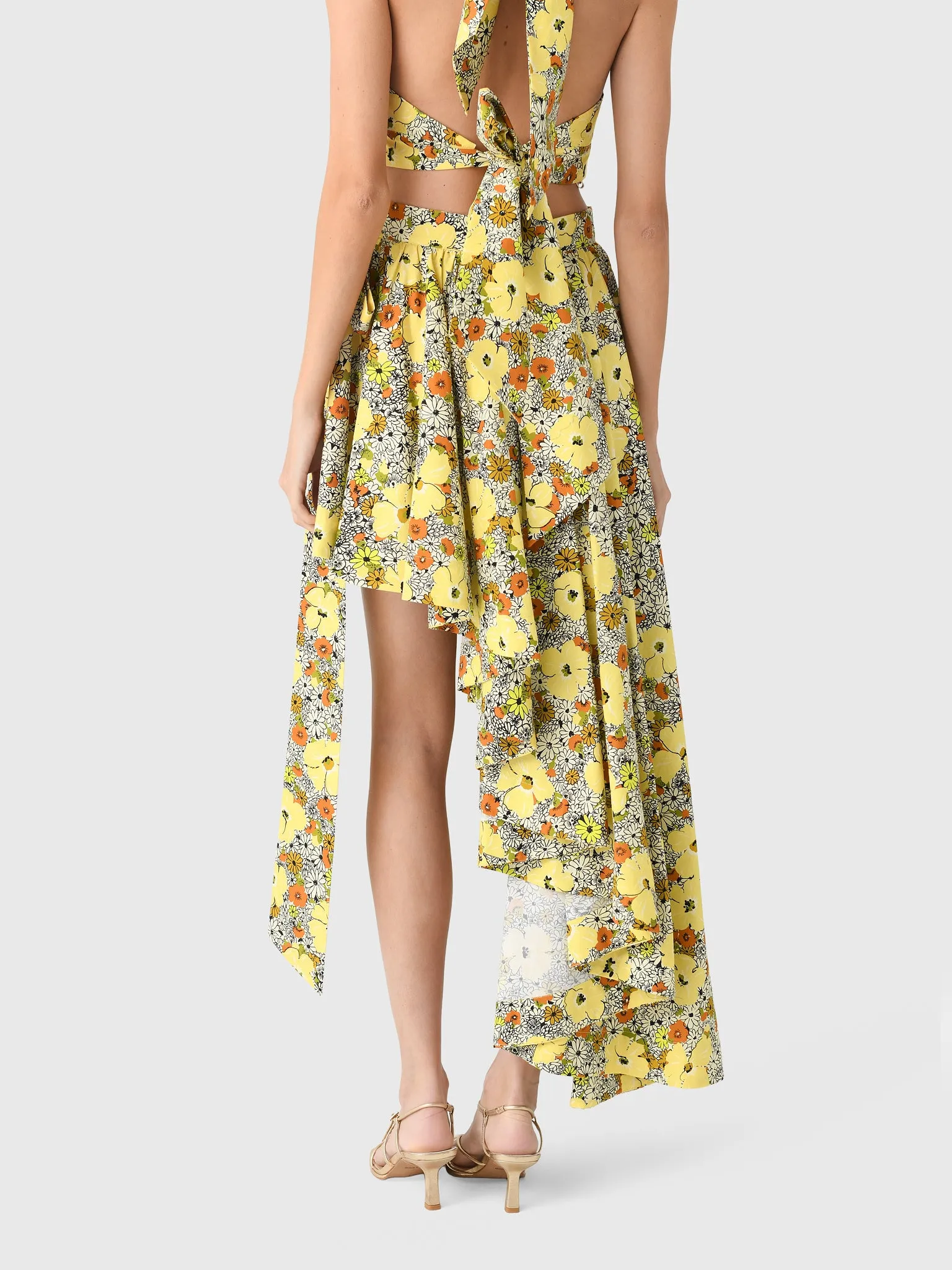 Alemais Women's Orange Blossom Asymmetric Skirt sold by Saint Bernard product image thumbnail 4