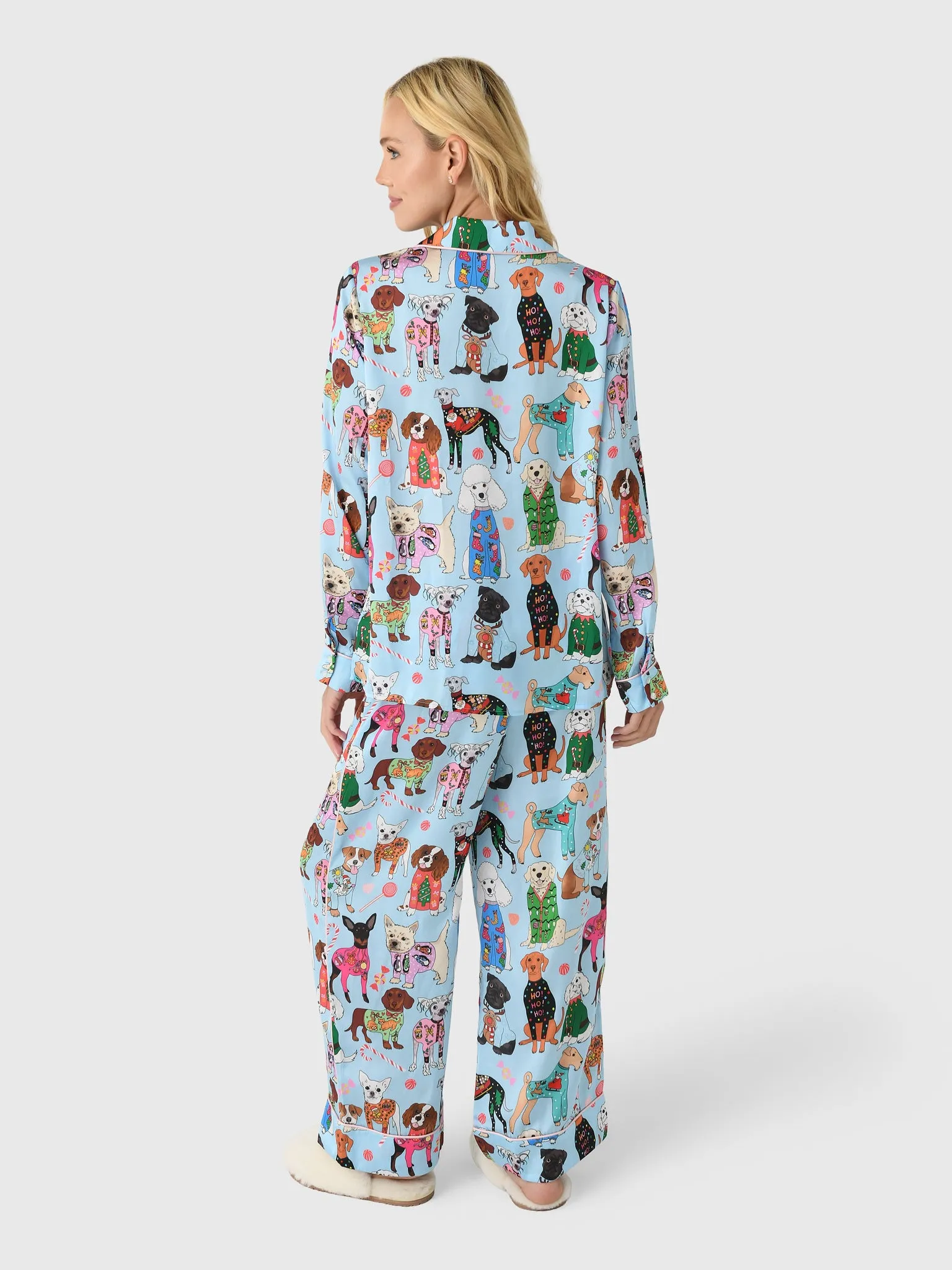 Karen Mabon Women's Christmas Jumper Dogs Pajama Set sold by Saint Bernard product image thumbnail 3