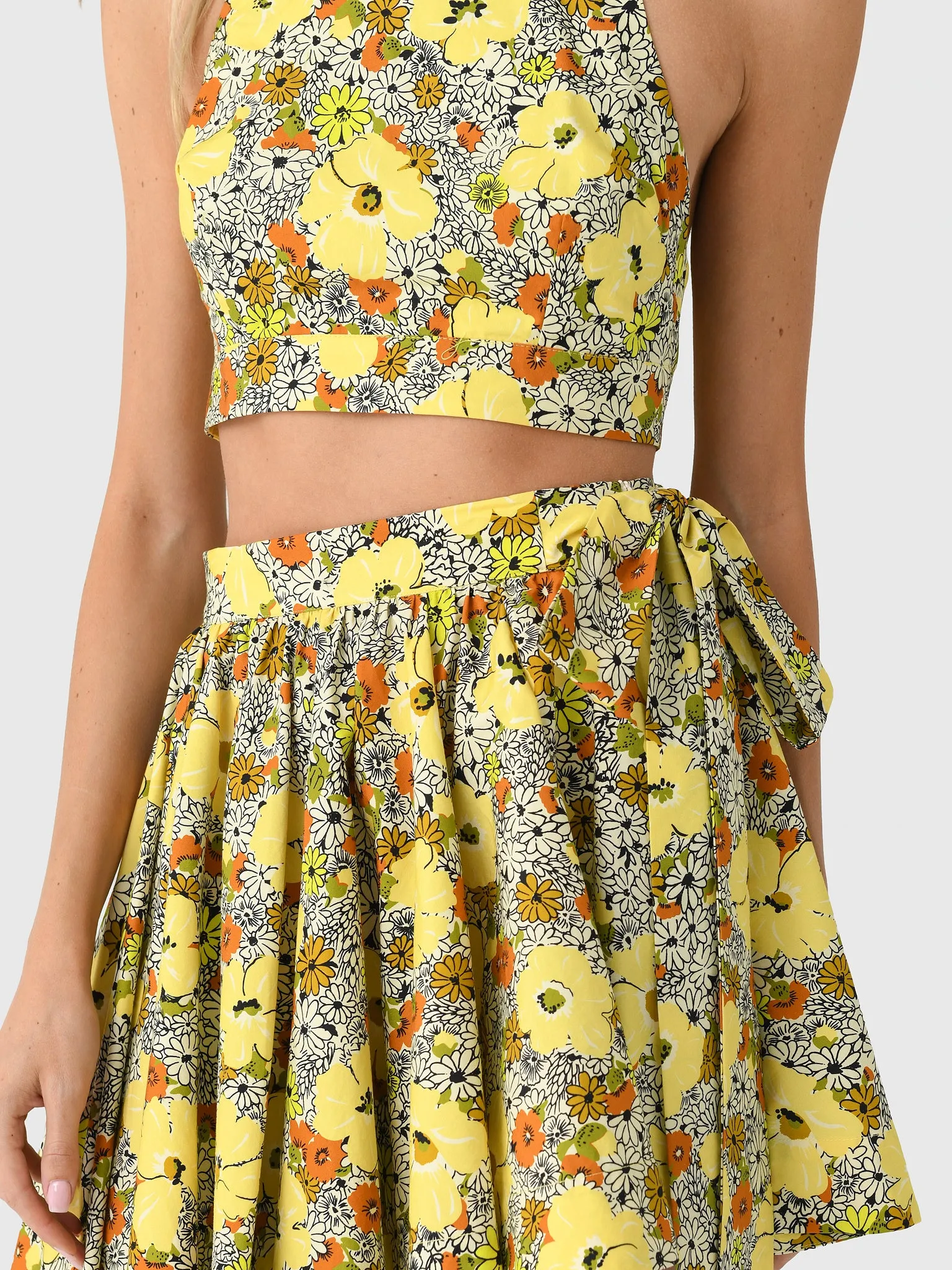 Alemais Women's Orange Blossom Halter Neck Top sold by Saint Bernard product image thumbnail 5