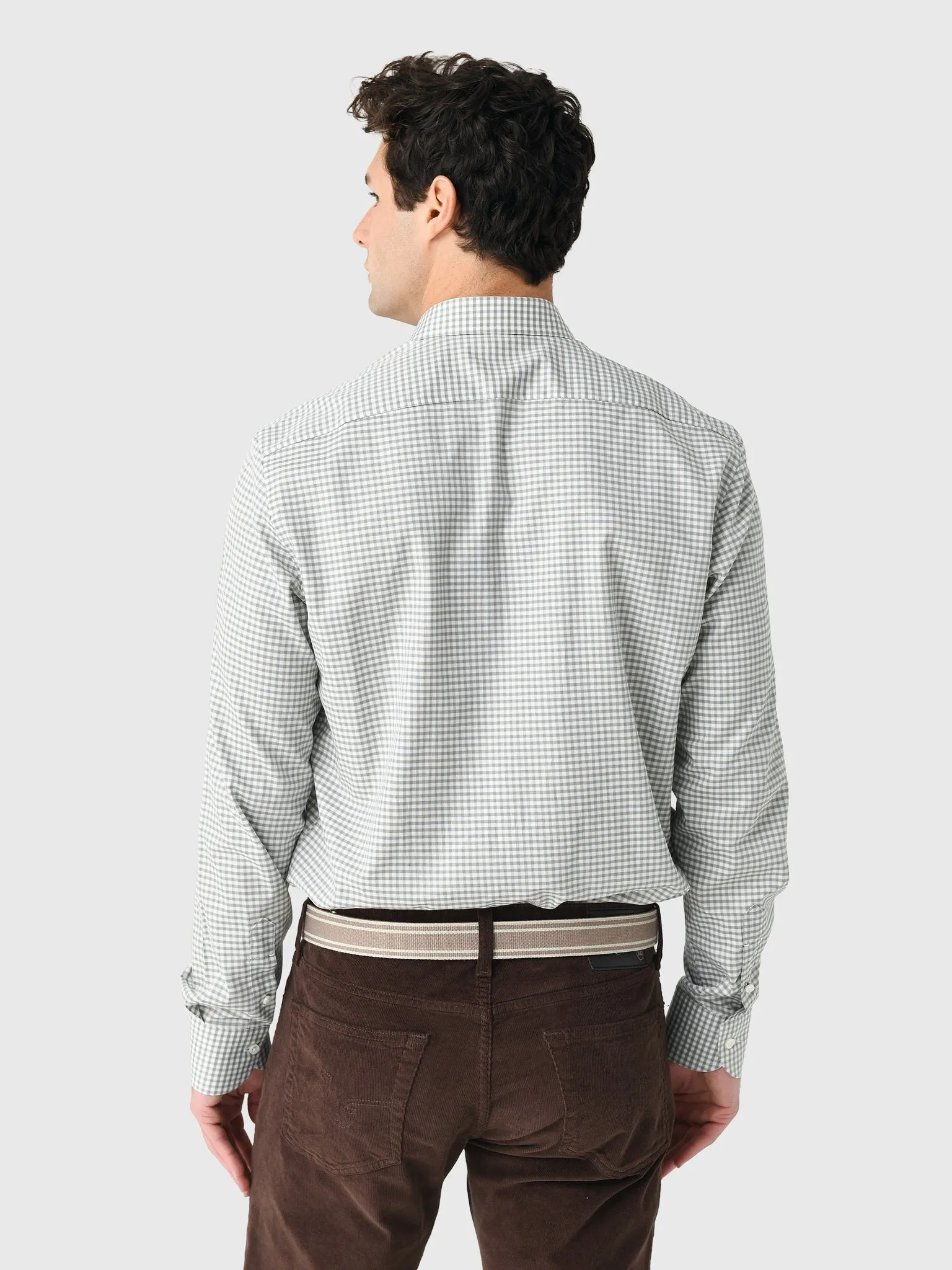 Maria Santangelo Men's Gingham Woven Shirt sold by Saint Bernard product image thumbnail 3
