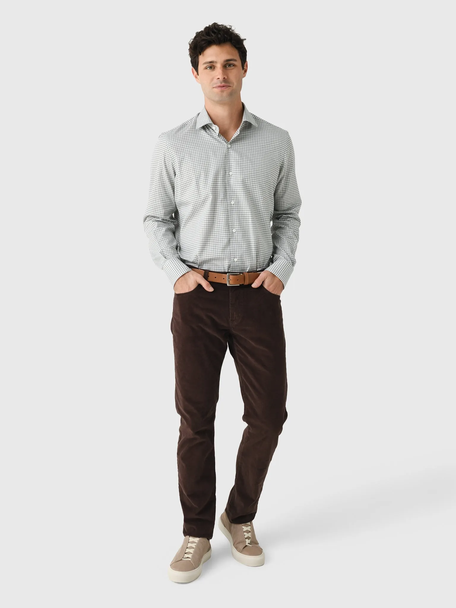 Maria Santangelo Men's Gingham Woven Shirt sold by Saint Bernard product image thumbnail 2
