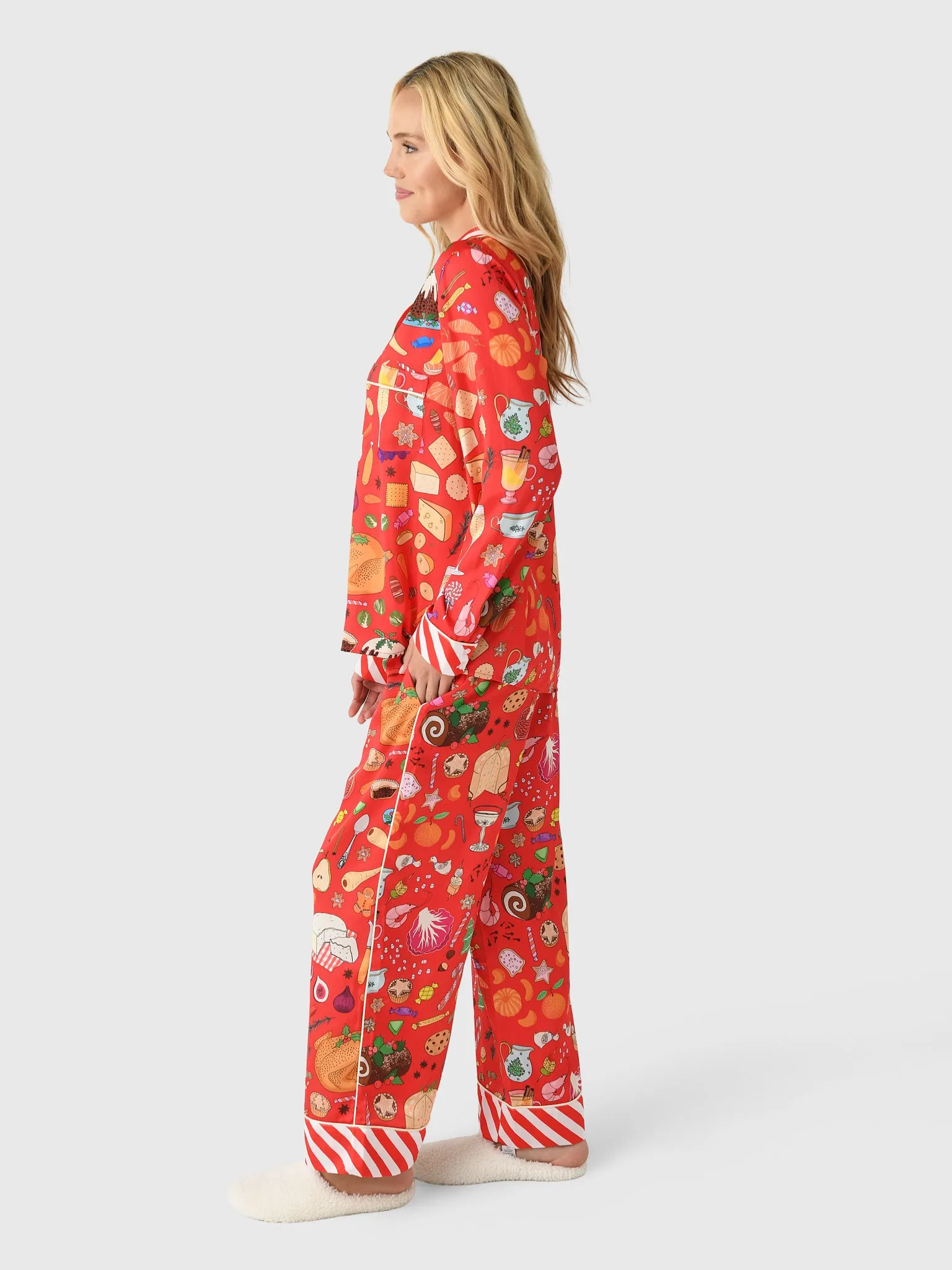 Karen Mabon Women's Holiday Feast Pajama Set sold by Saint Bernard product image thumbnail 2