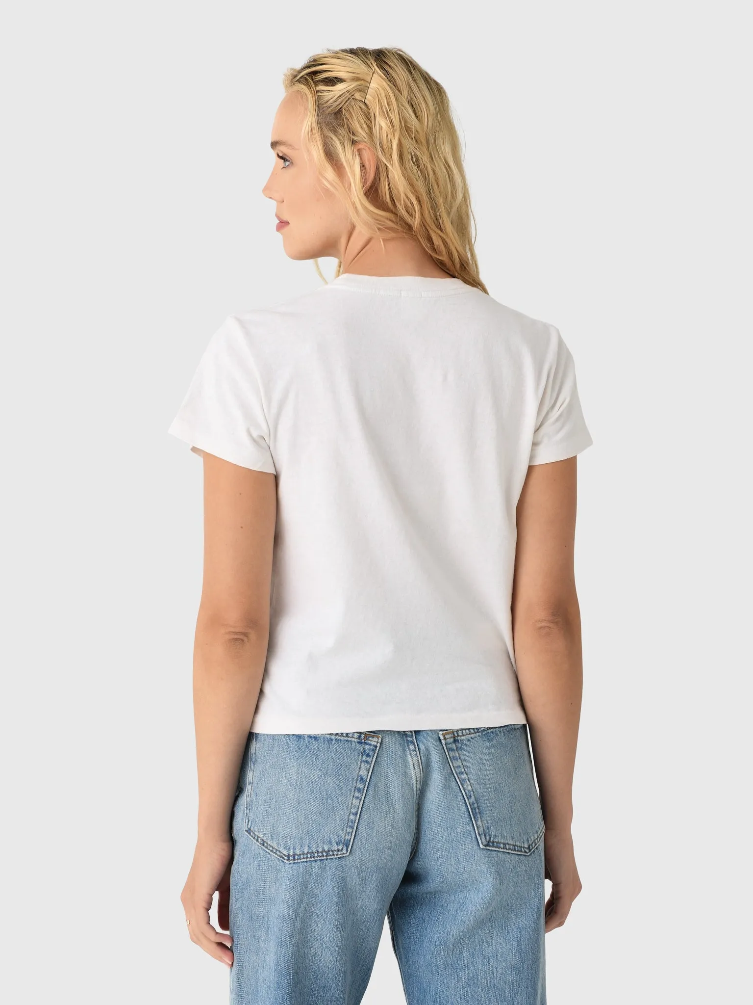 Re/Done Women's Drink Wine Classic Tee sold by Saint Bernard product image thumbnail 3