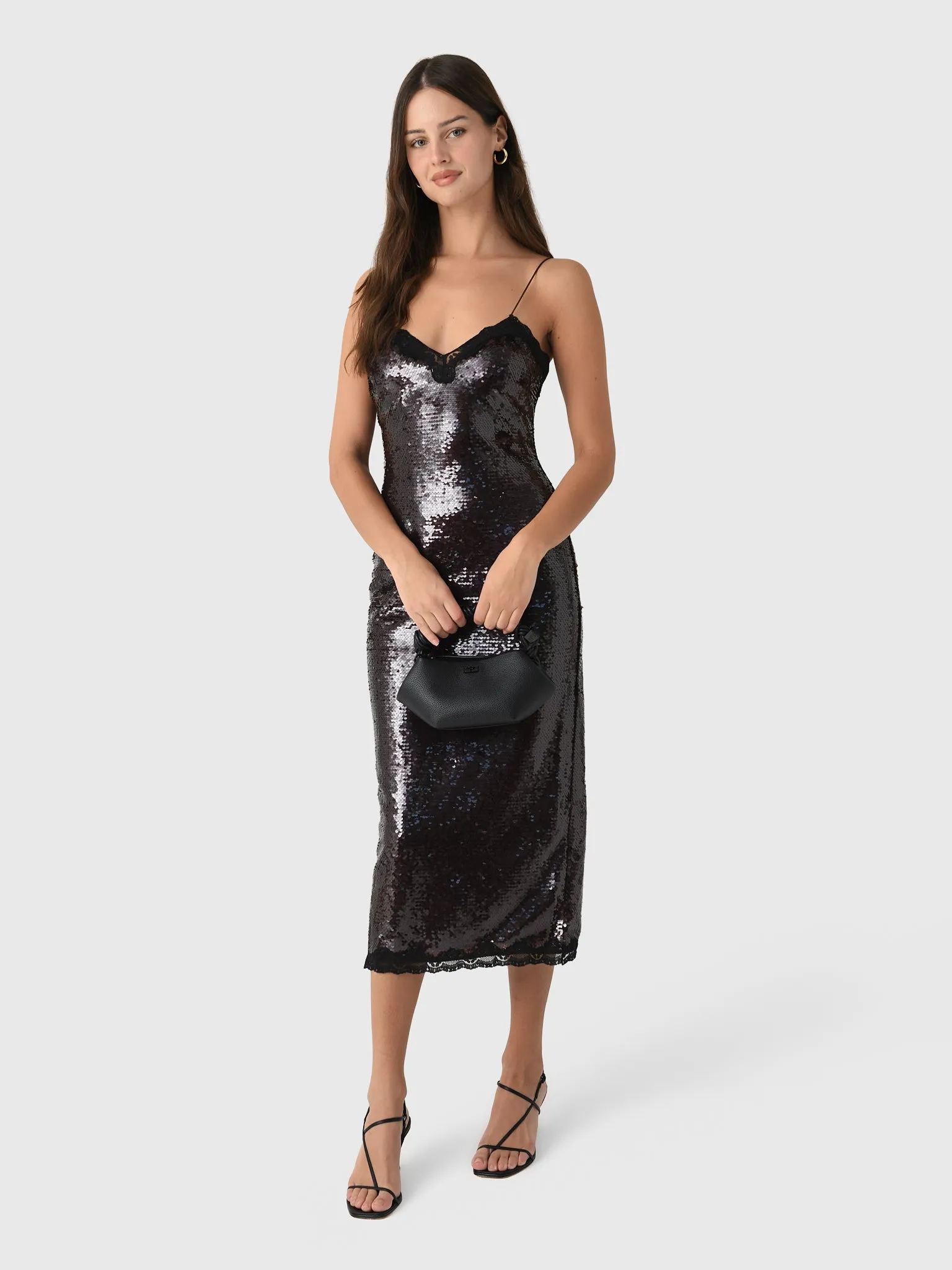 LoveShackFancy Women's Verelith Sequin Midi Dress sold by Saint Bernard