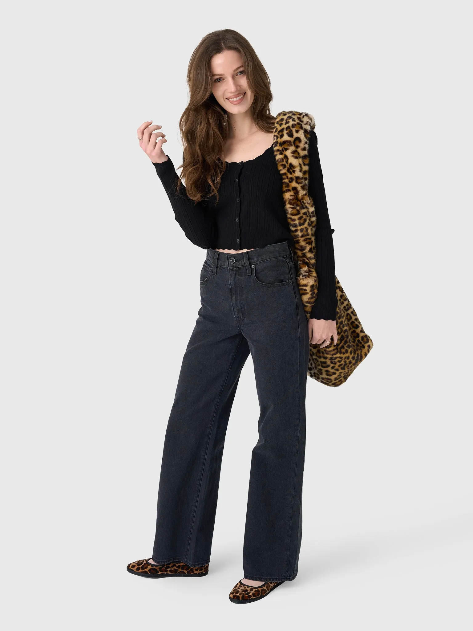 LoveShackFancy Women's Martti Stretch Pointelle Cardigan sold by Saint Bernard product image thumbnail 2