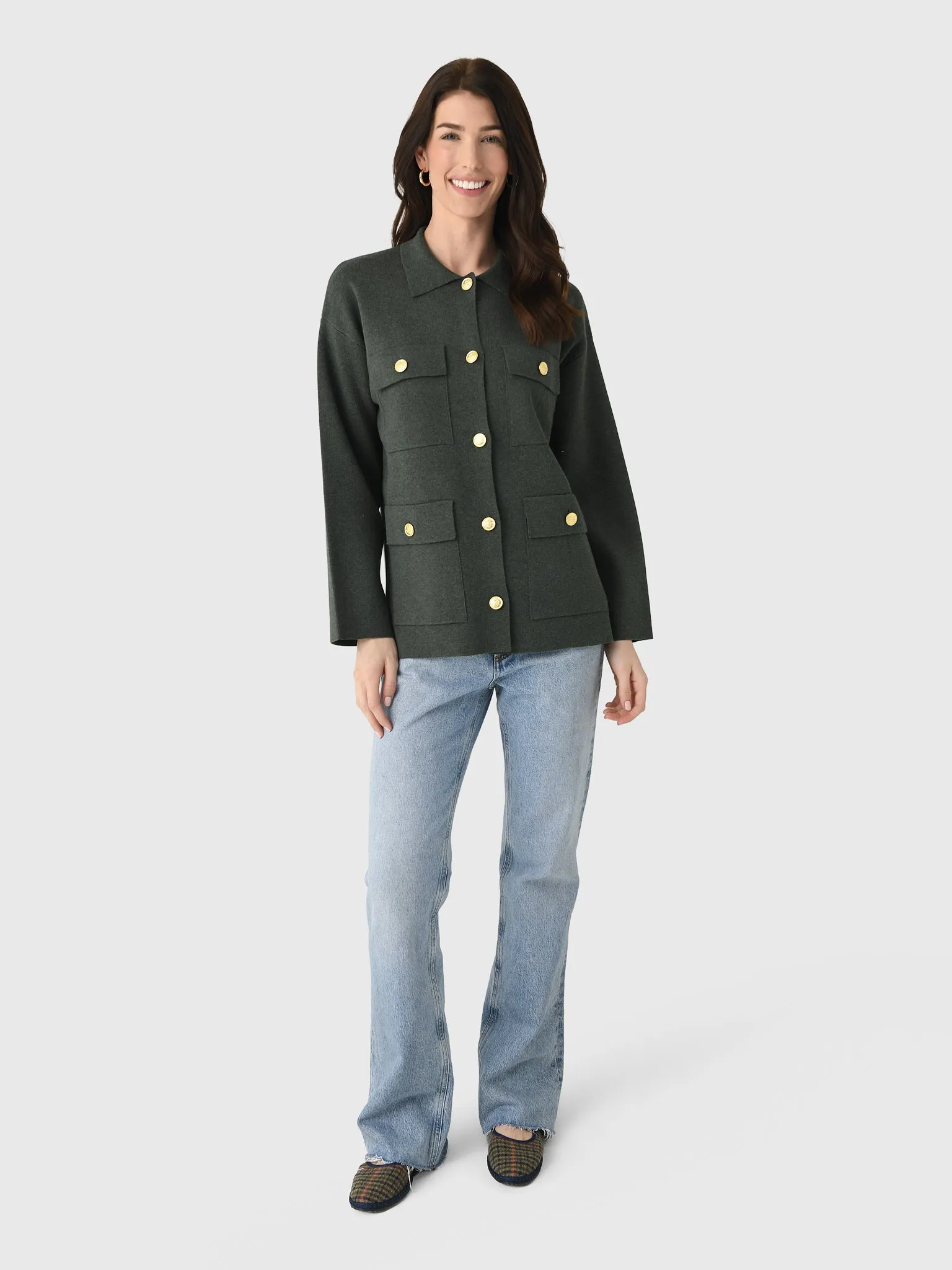 Alex Mill Women's Virginia Sweater Jacket sold by Saint Bernard product image thumbnail 2