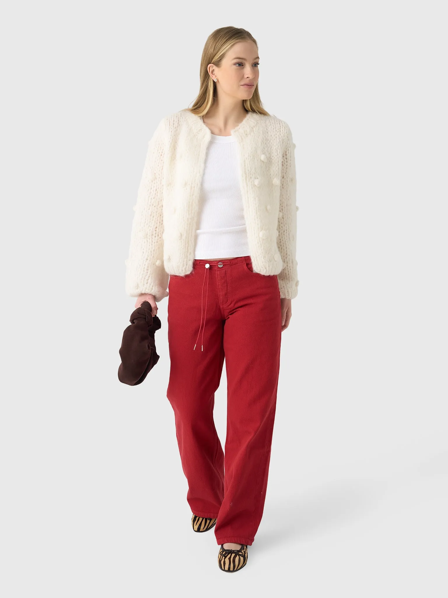 Maiami Women's Fleecy Alpaca Bobble Cardigan sold by Saint Bernard product image thumbnail 2