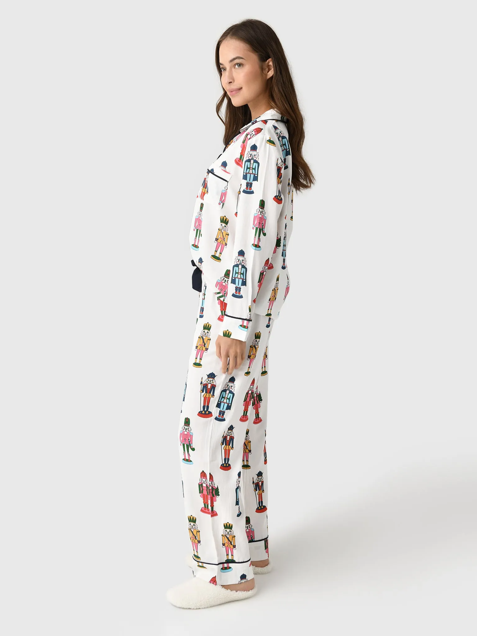 Katie Kime Women's Holiday March Long Sleeve Pajama Set sold by Saint Bernard product image thumbnail 2