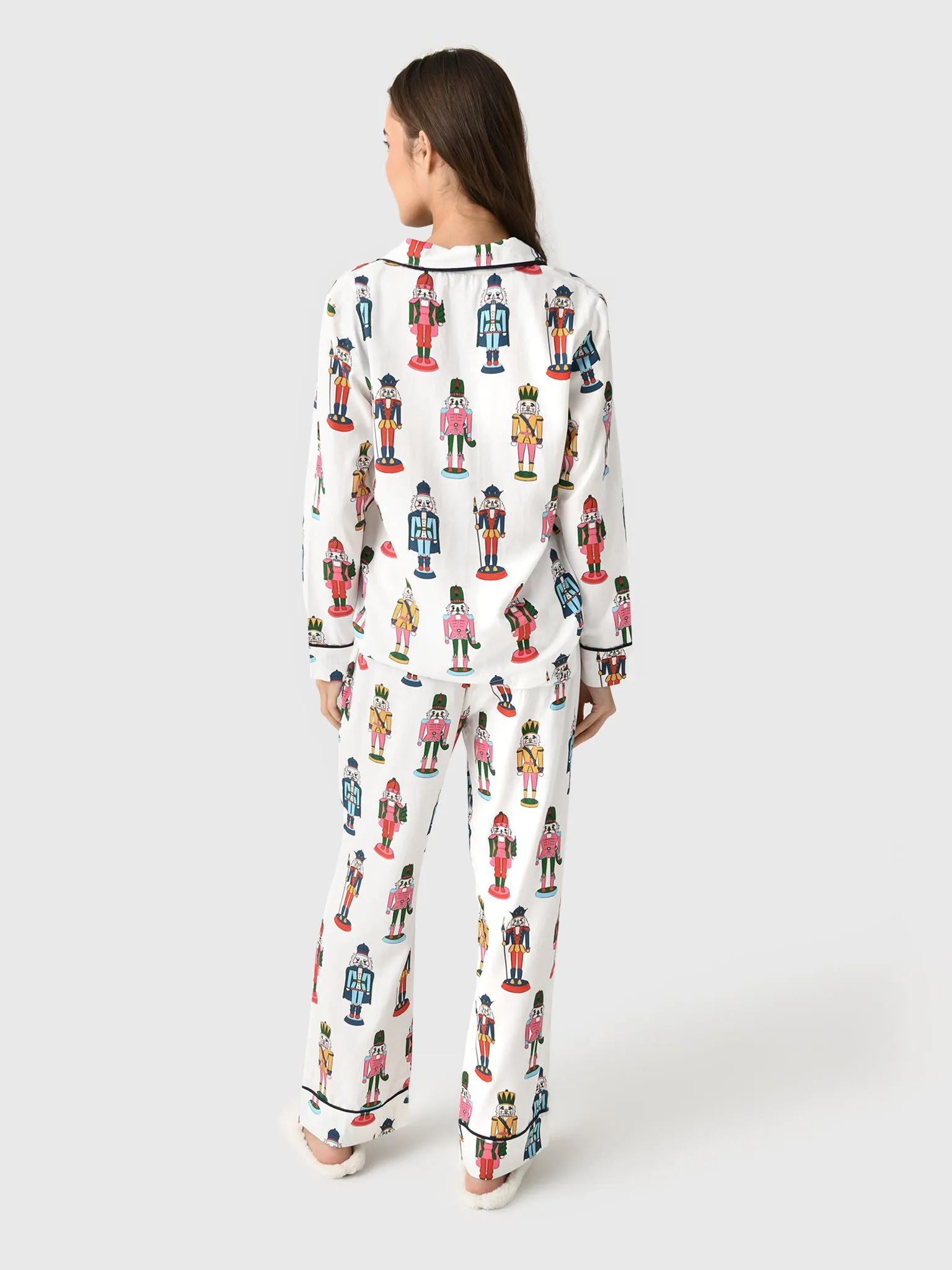 Katie Kime Women's Holiday March Long Sleeve Pajama Set sold by Saint Bernard product image thumbnail 3