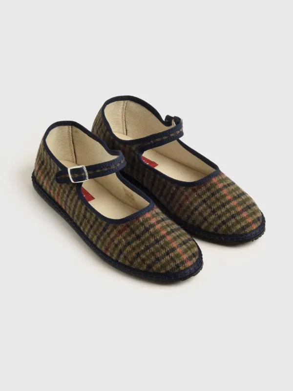 Vibi Venezia Women's Mary Jane Wool Flat made by ViBi VENEZiA