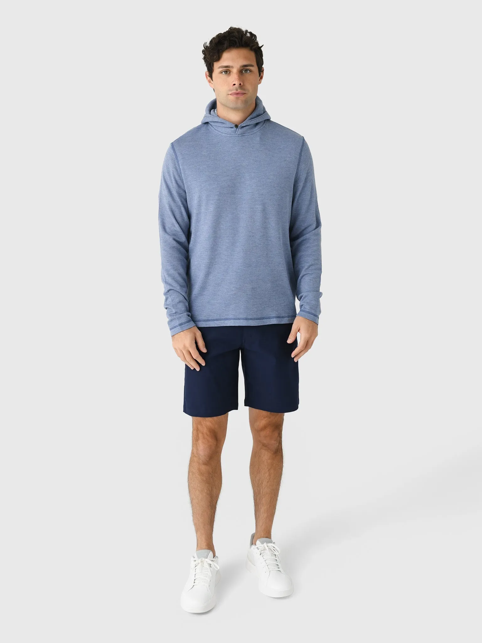 Johnnie-O Men's Drayton Merino Cashmere Sweater Hoodie sold by Saint Bernard product image thumbnail 2
