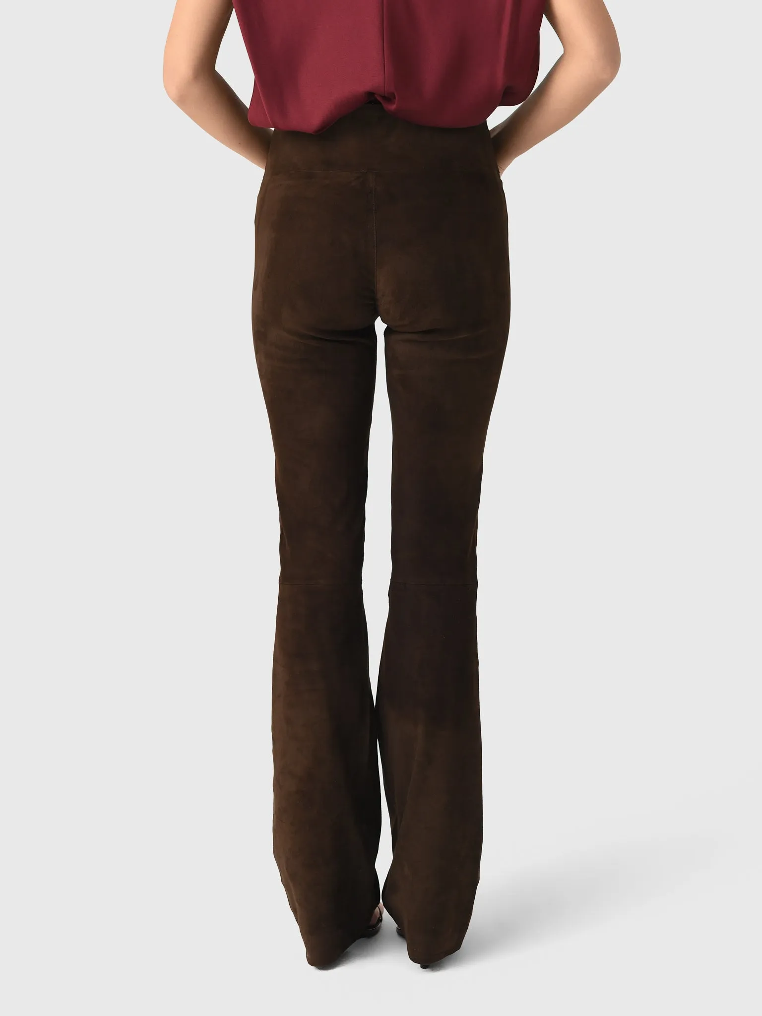 SPRWMN Women's Suede Micro Flare Pant sold by Saint Bernard product image thumbnail 3