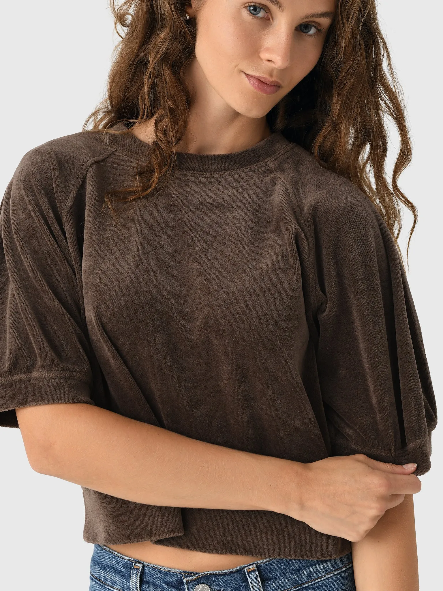 Velvet Women's Avis Velour Pullover sold by Saint Bernard product image thumbnail 5