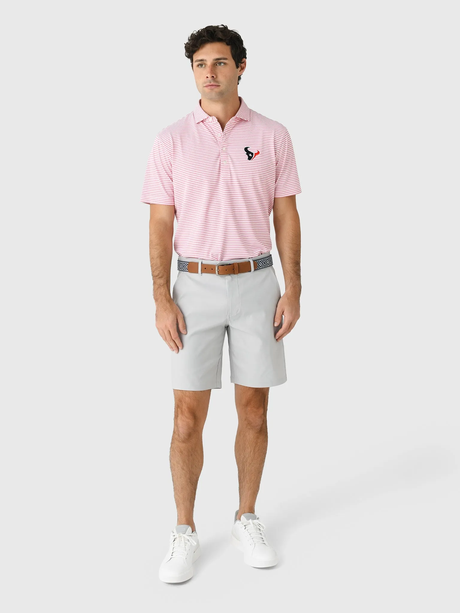 Johnnie-O Men's Houston Texans Stetson Performance Mesh Polo sold by Saint Bernard product image thumbnail 2