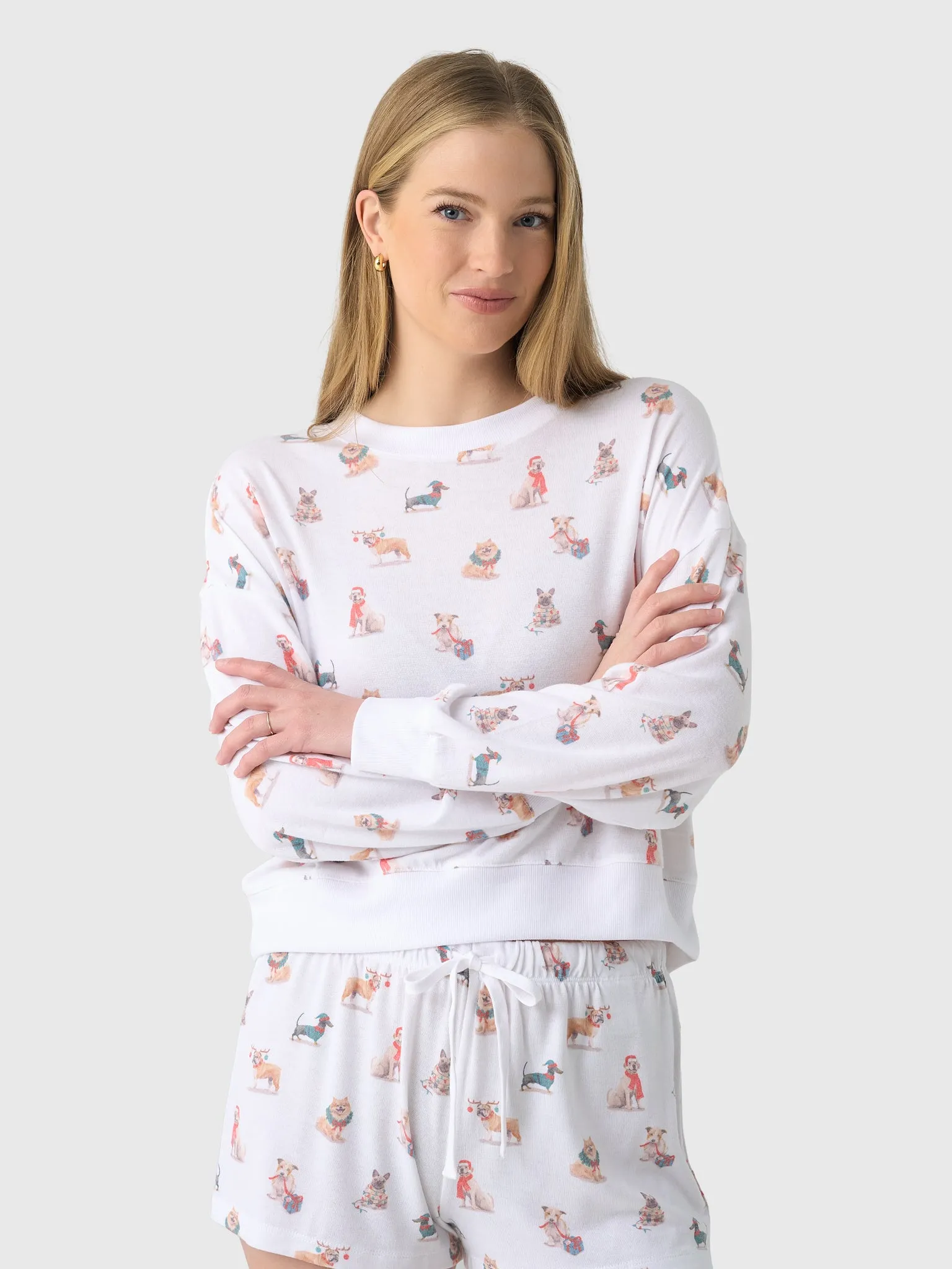 Z Supply Women's Cozy Up Pup Long Sleeve Top sold by Saint Bernard
