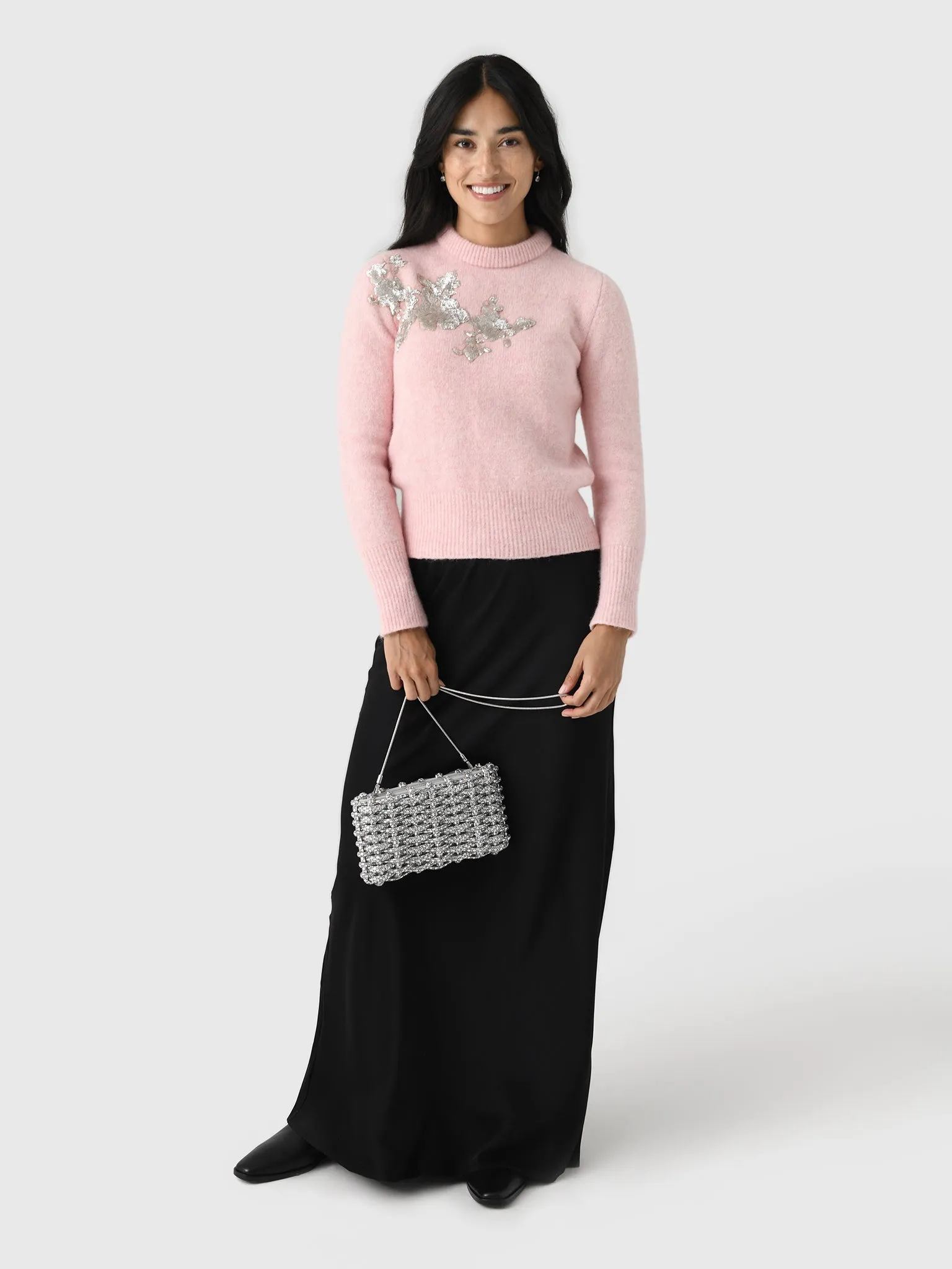 Marques Almeida Women's Embellished Alpaca Knit Crewneck Sweater sold by Saint Bernard product image thumbnail 2