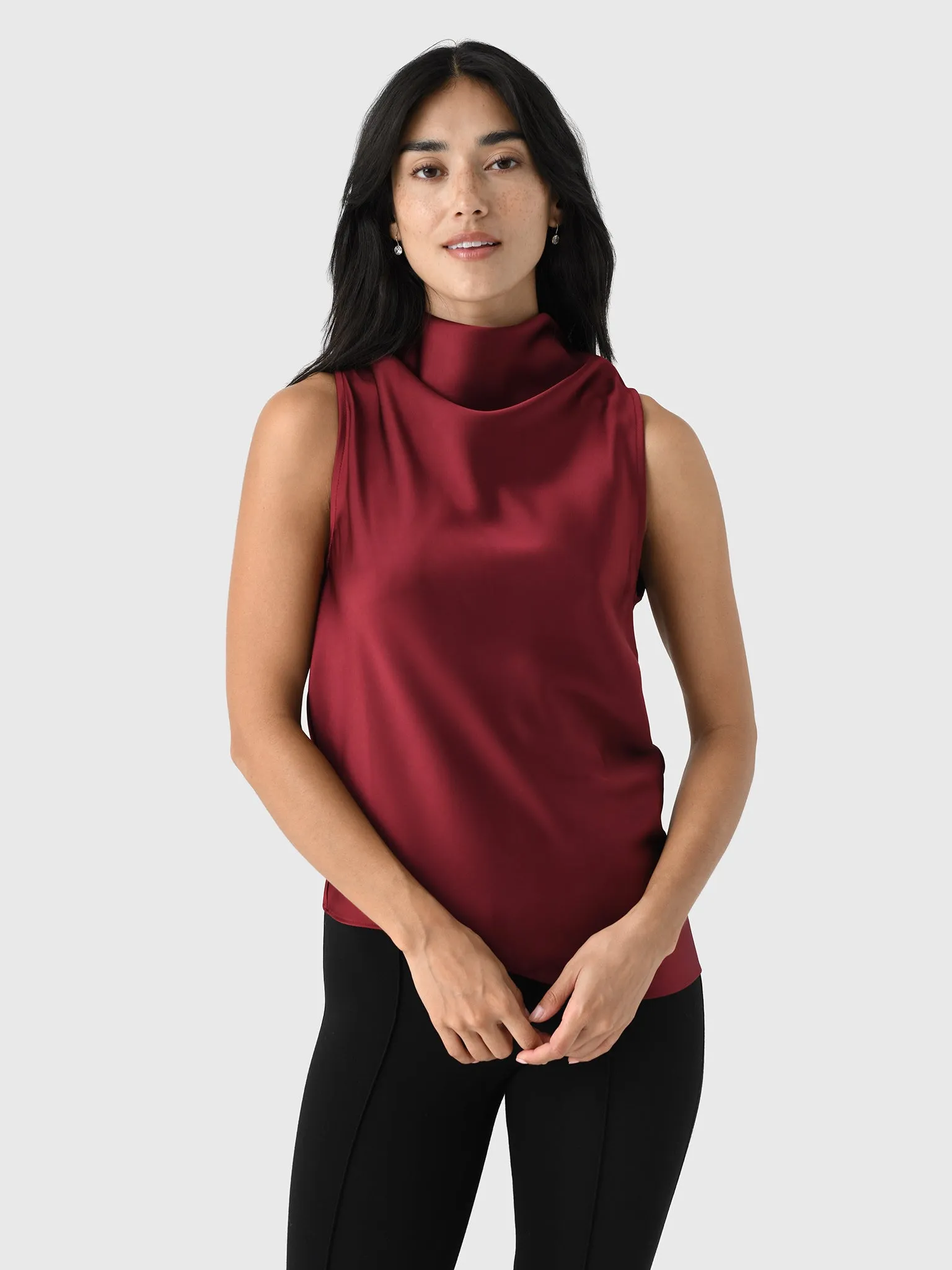 Marques Almeida Women's Satin Cowl Neck Sleeveless Top sold by Saint Bernard