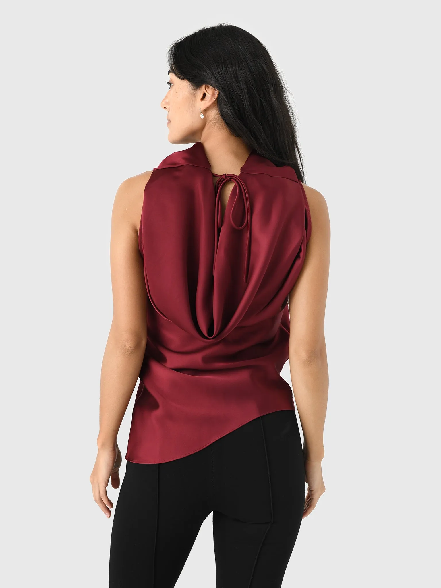 Marques Almeida Women's Satin Cowl Neck Sleeveless Top sold by Saint Bernard product image thumbnail 3