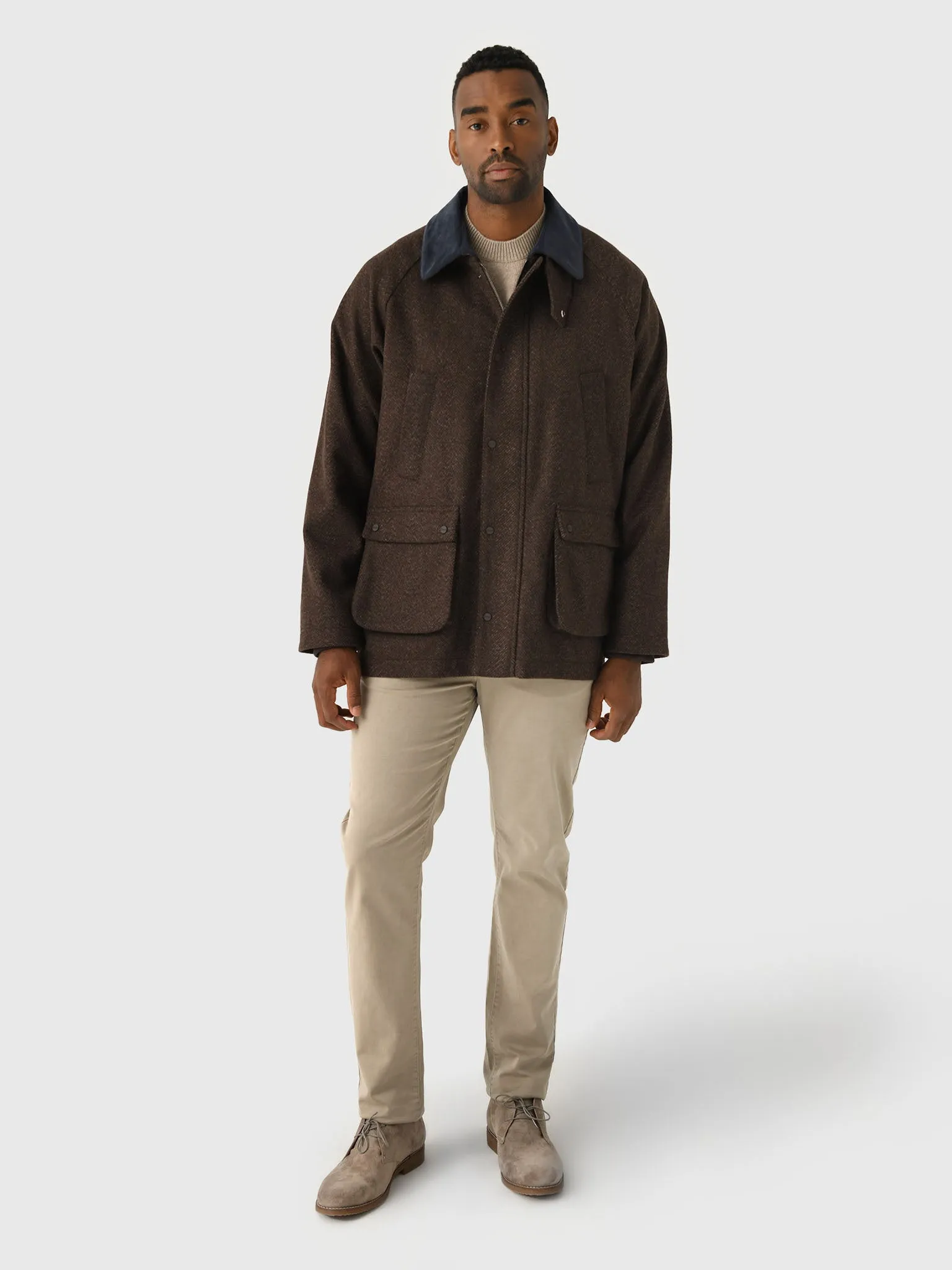 Herno Men's Herringbone Wool Field Jacket sold by Saint Bernard product image thumbnail 2