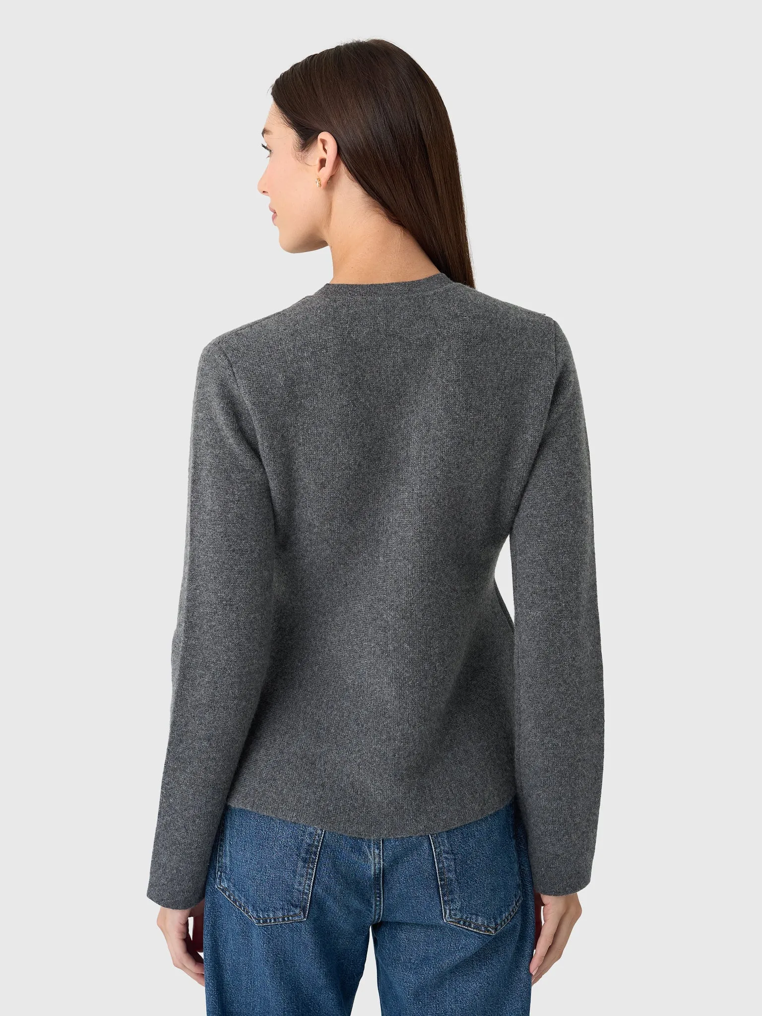 White + Warren Women's Cashmere Blend Peplum Cardigan sold by Saint Bernard product image thumbnail 3
