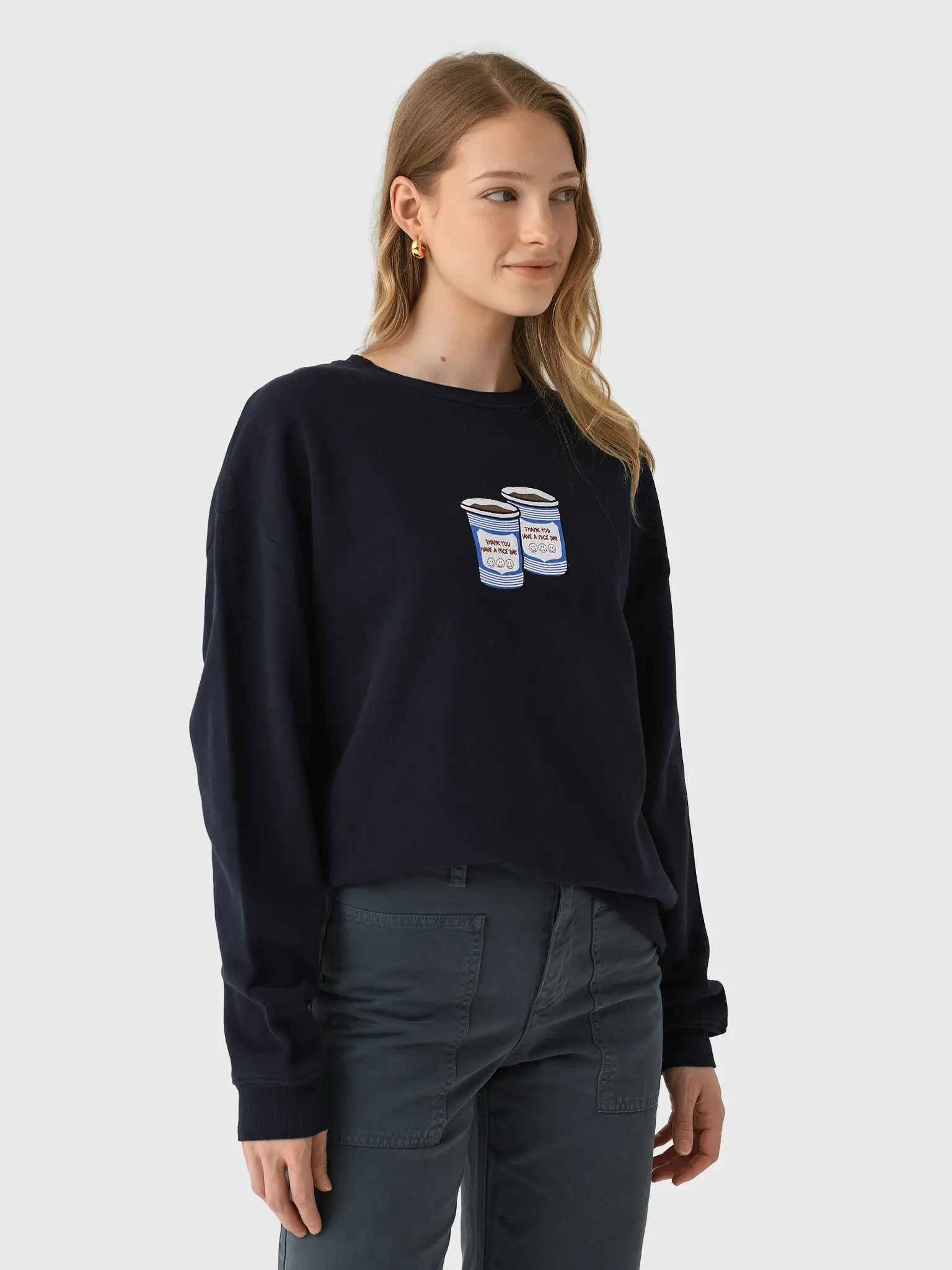 Kule Women's The Oversized Coffee Sweatshirt sold by Saint Bernard
