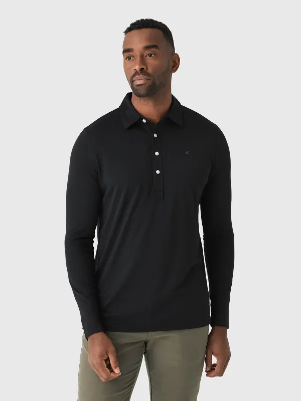 Criquet Men's Brrr° Long Sleeve Range Polo made by Saint Bernard