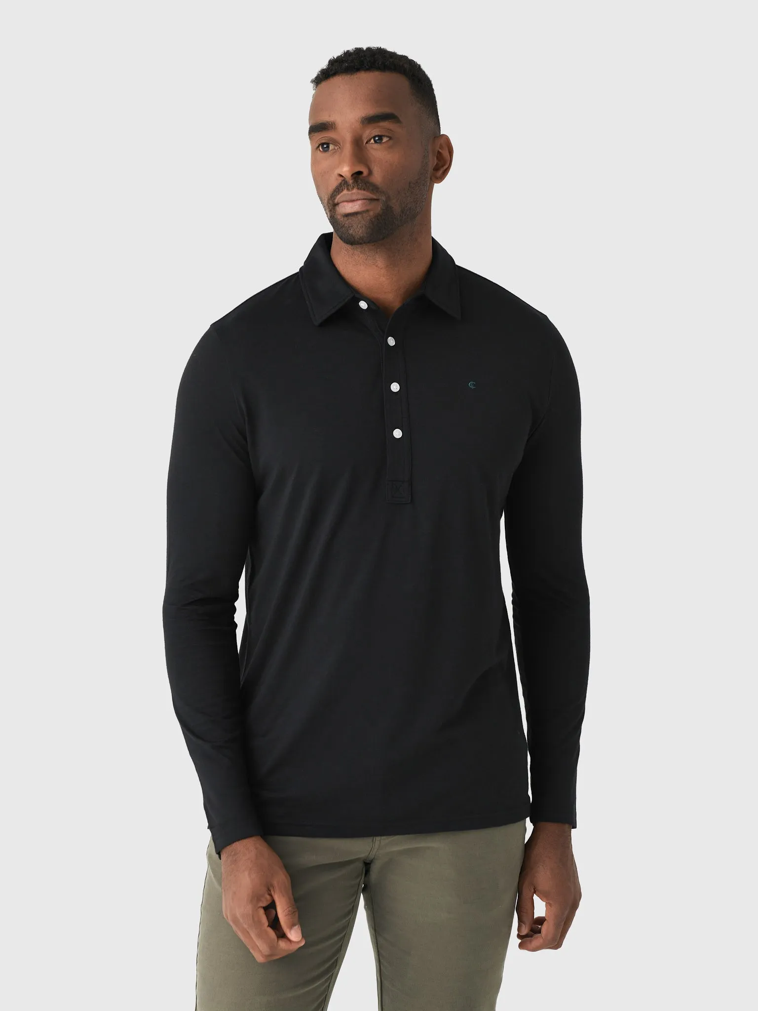 Criquet Men's Brrr° Long Sleeve Range Polo sold by Saint Bernard