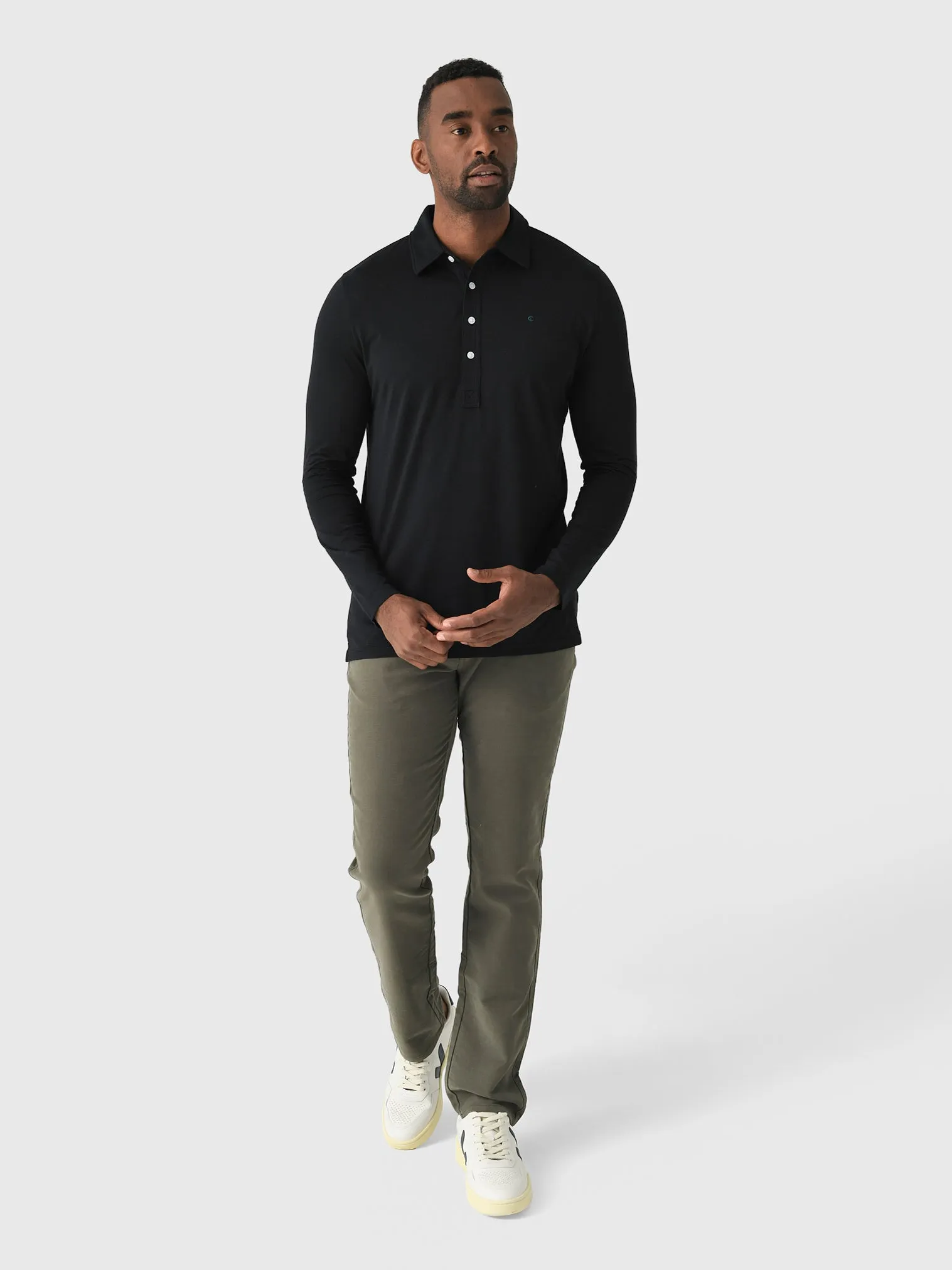 Criquet Men's Brrr° Long Sleeve Range Polo sold by Saint Bernard product image thumbnail 2