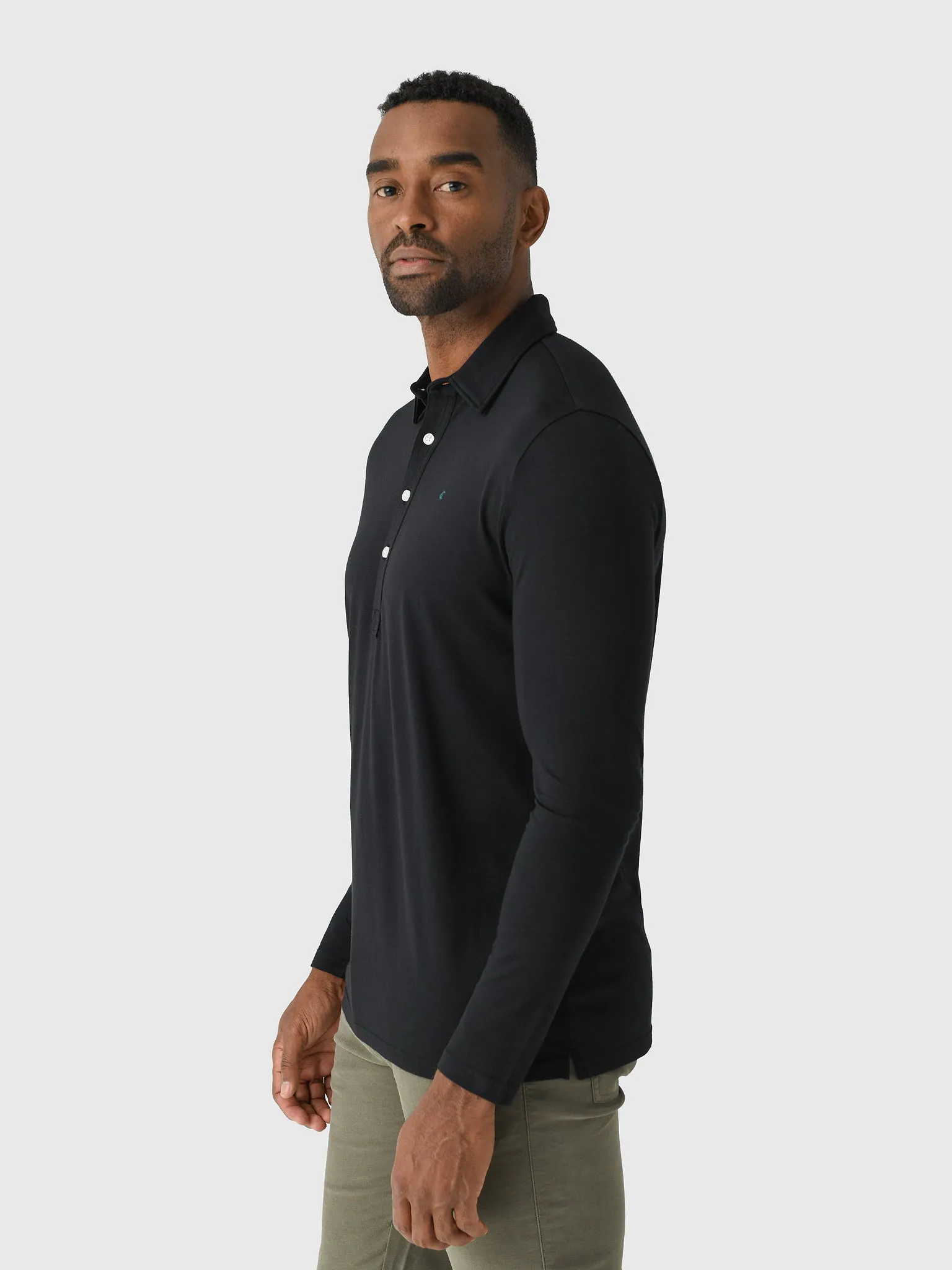 Criquet Men's Brrr° Long Sleeve Range Polo sold by Saint Bernard product image thumbnail 3
