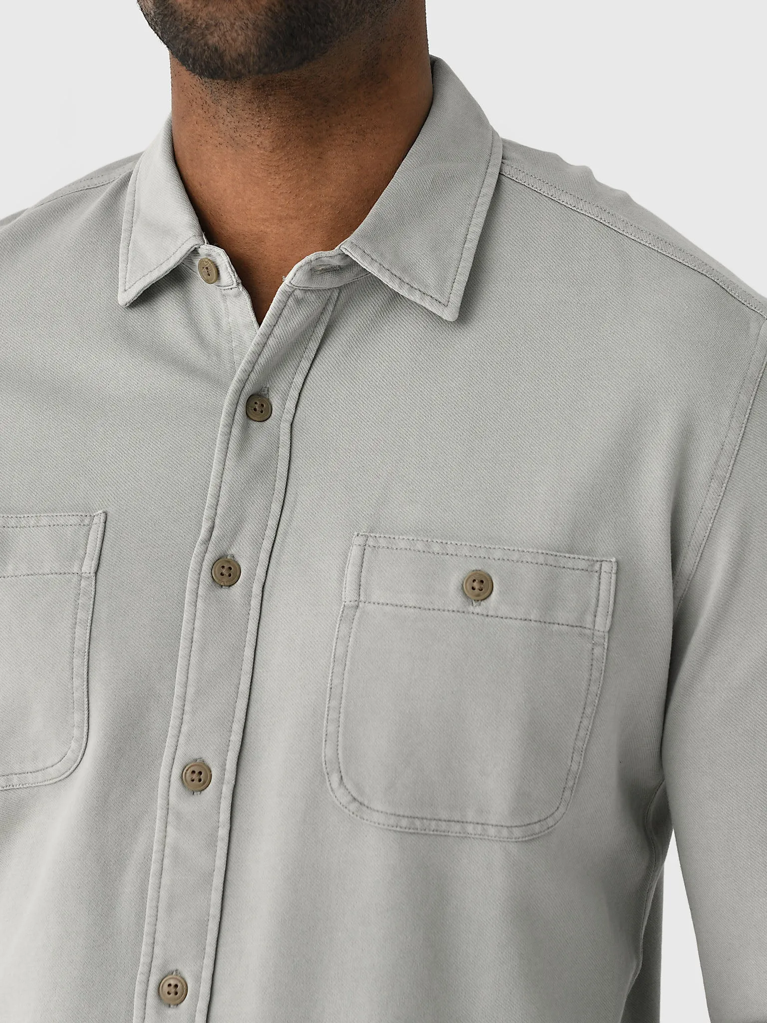 Faherty Brand Men's Field Knit Utility Shirt sold by Saint Bernard product image thumbnail 5