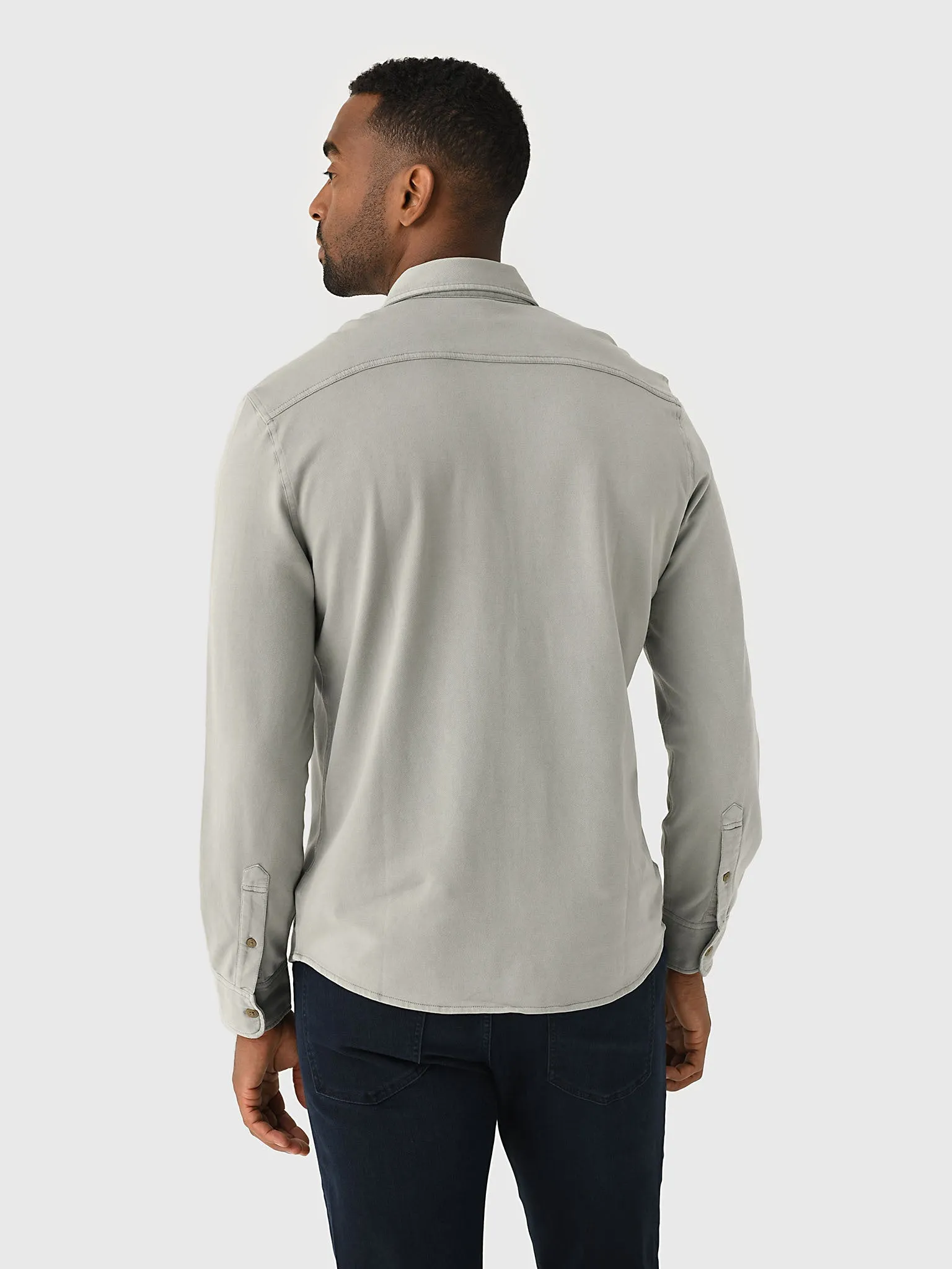 Faherty Brand Men's Field Knit Utility Shirt sold by Saint Bernard product image thumbnail 4