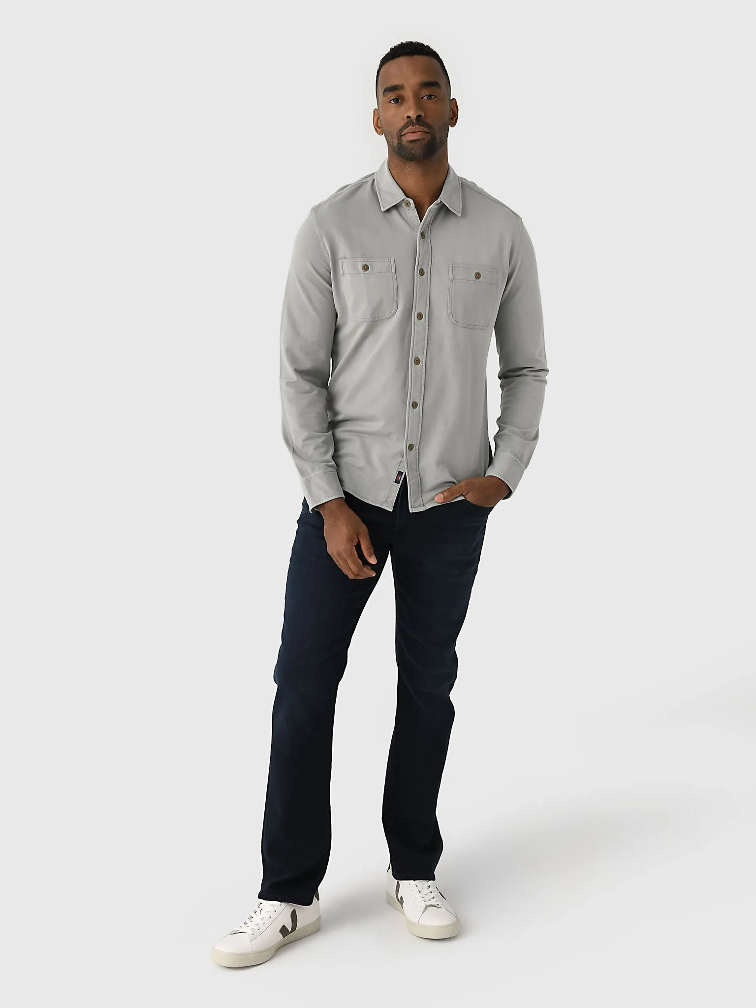Faherty Brand Men's Field Knit Utility Shirt sold by Saint Bernard product image thumbnail 2