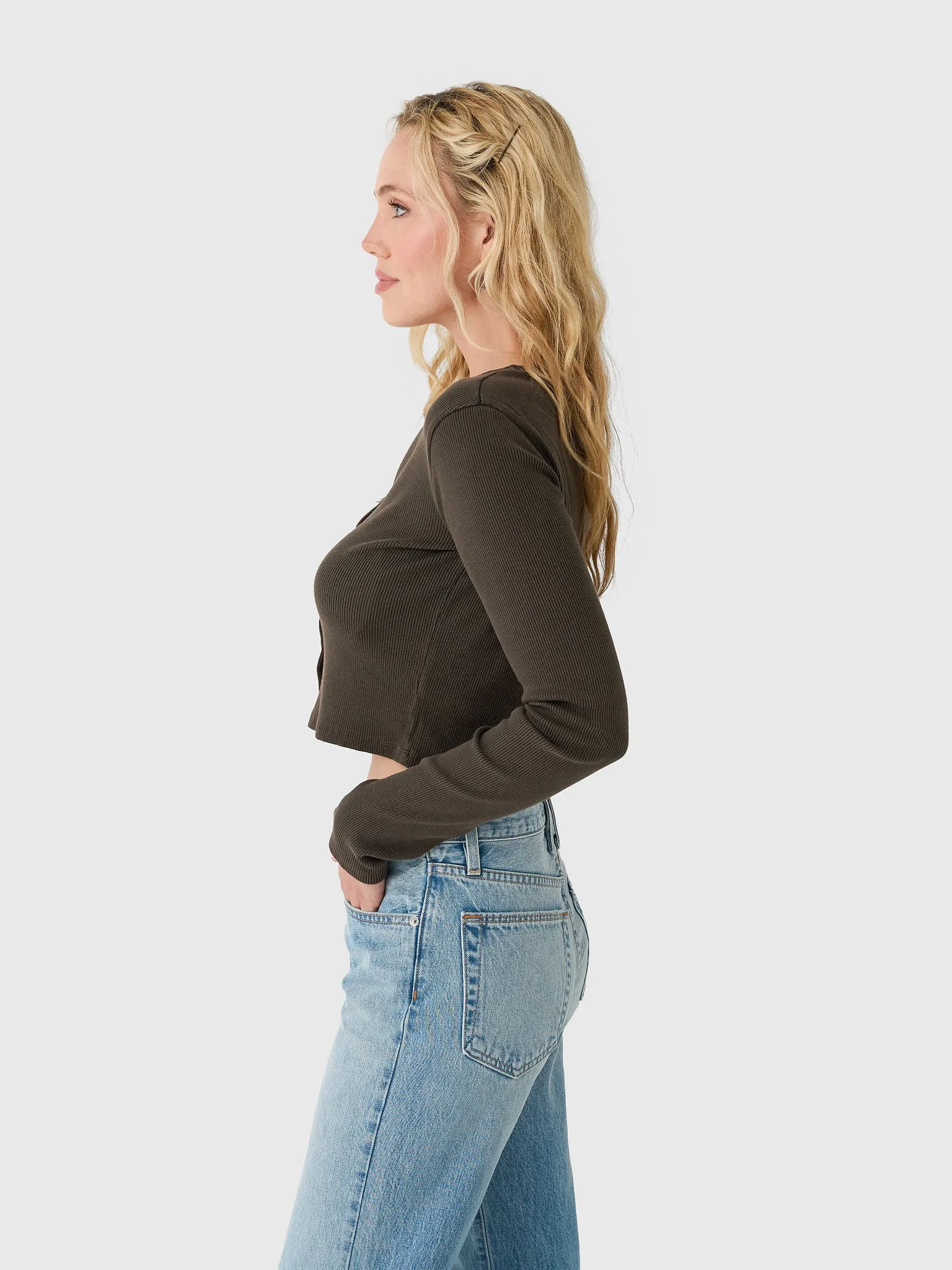 Asher Women's Kennedy Ribbed Cardigan sold by Saint Bernard product image thumbnail 3