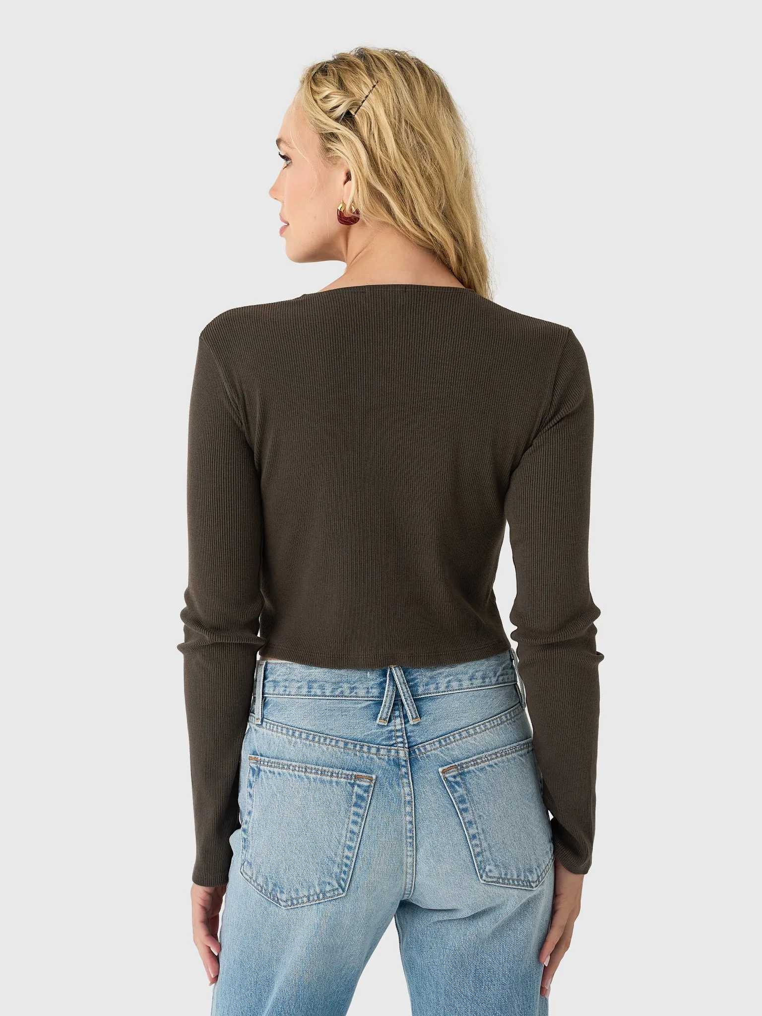 Asher Women's Kennedy Ribbed Cardigan sold by Saint Bernard product image thumbnail 4