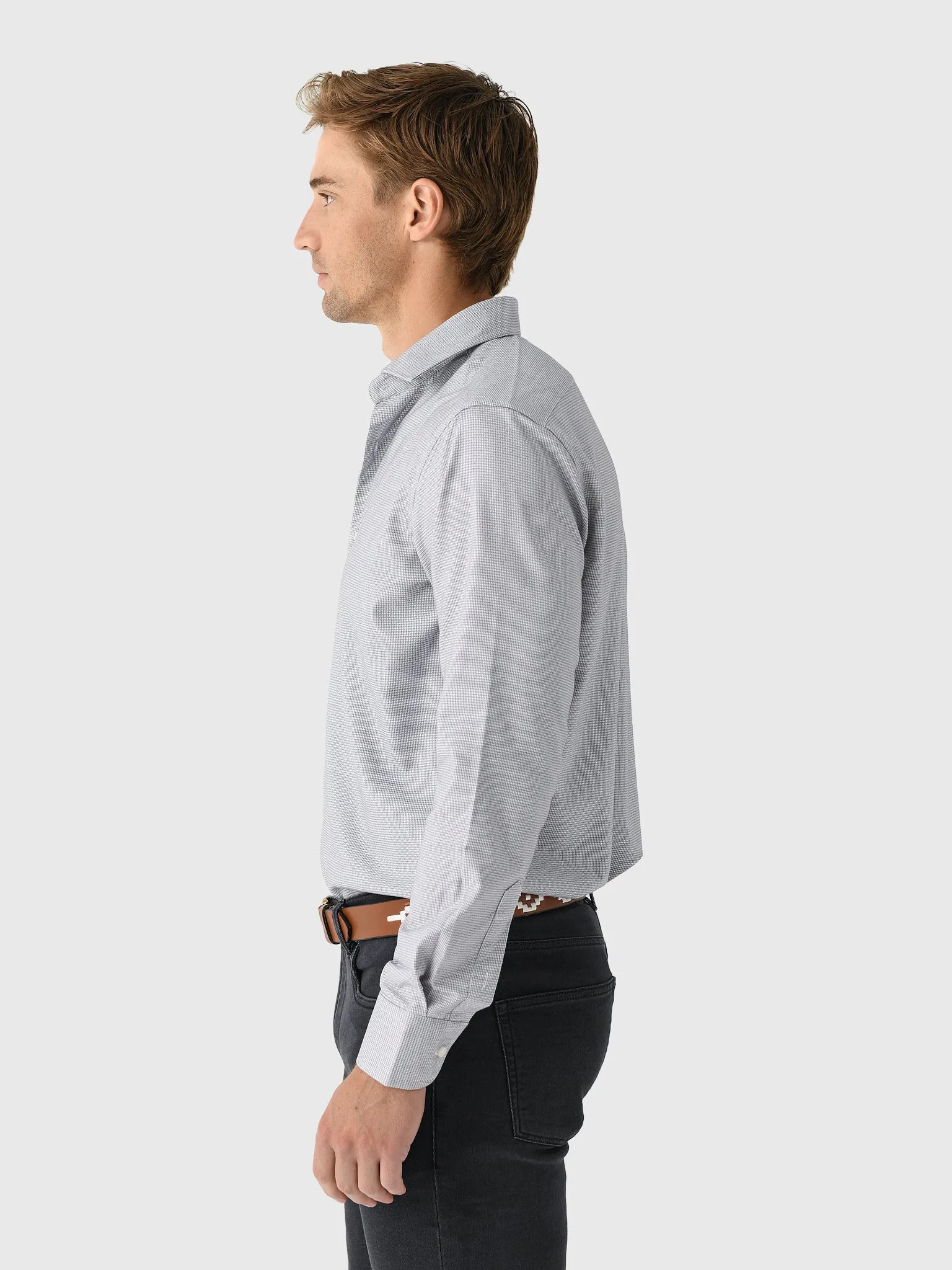 Nicoló Men's Naples Long Sleeve Shirt sold by Saint Bernard product image thumbnail 3