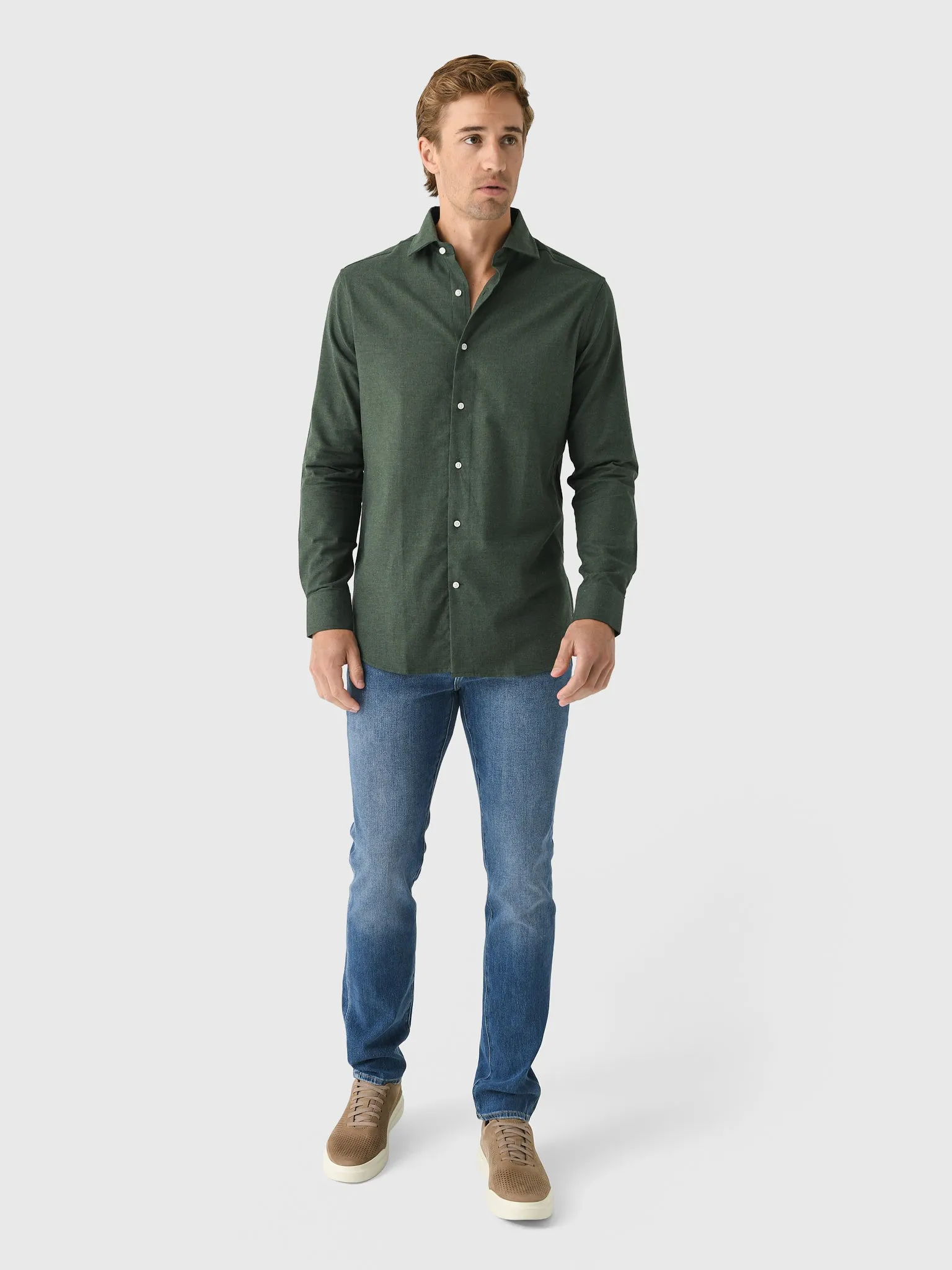 Nicoló Men's Naples Long Sleeve Shirt sold by Saint Bernard product image thumbnail 2
