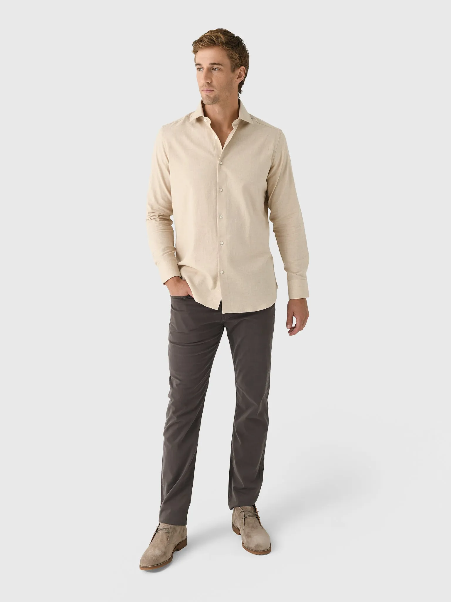 Nicoló Men's Naples Long Sleeve Shirt sold by Saint Bernard product image thumbnail 2