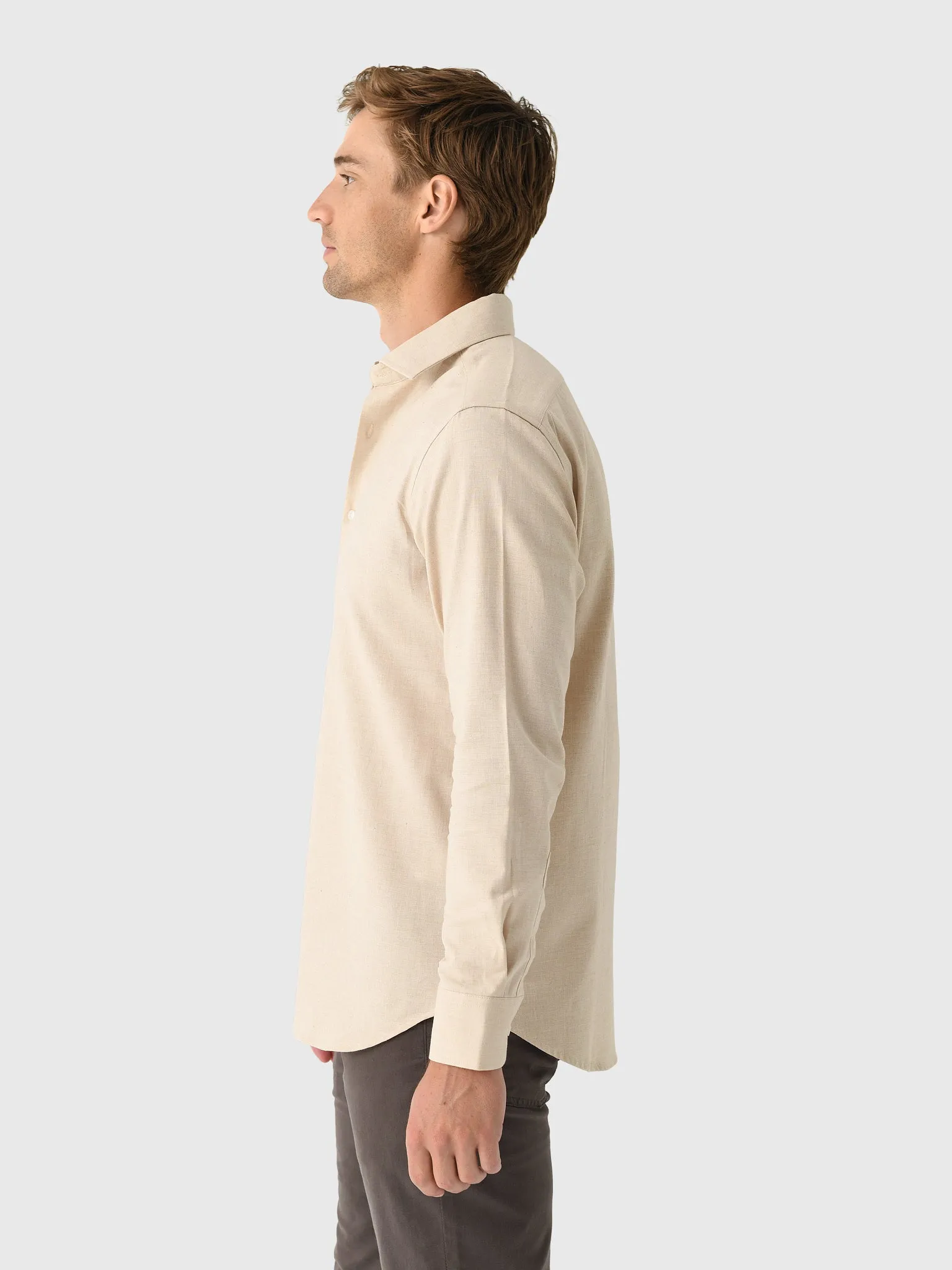 Nicoló Men's Naples Long Sleeve Shirt sold by Saint Bernard product image thumbnail 3