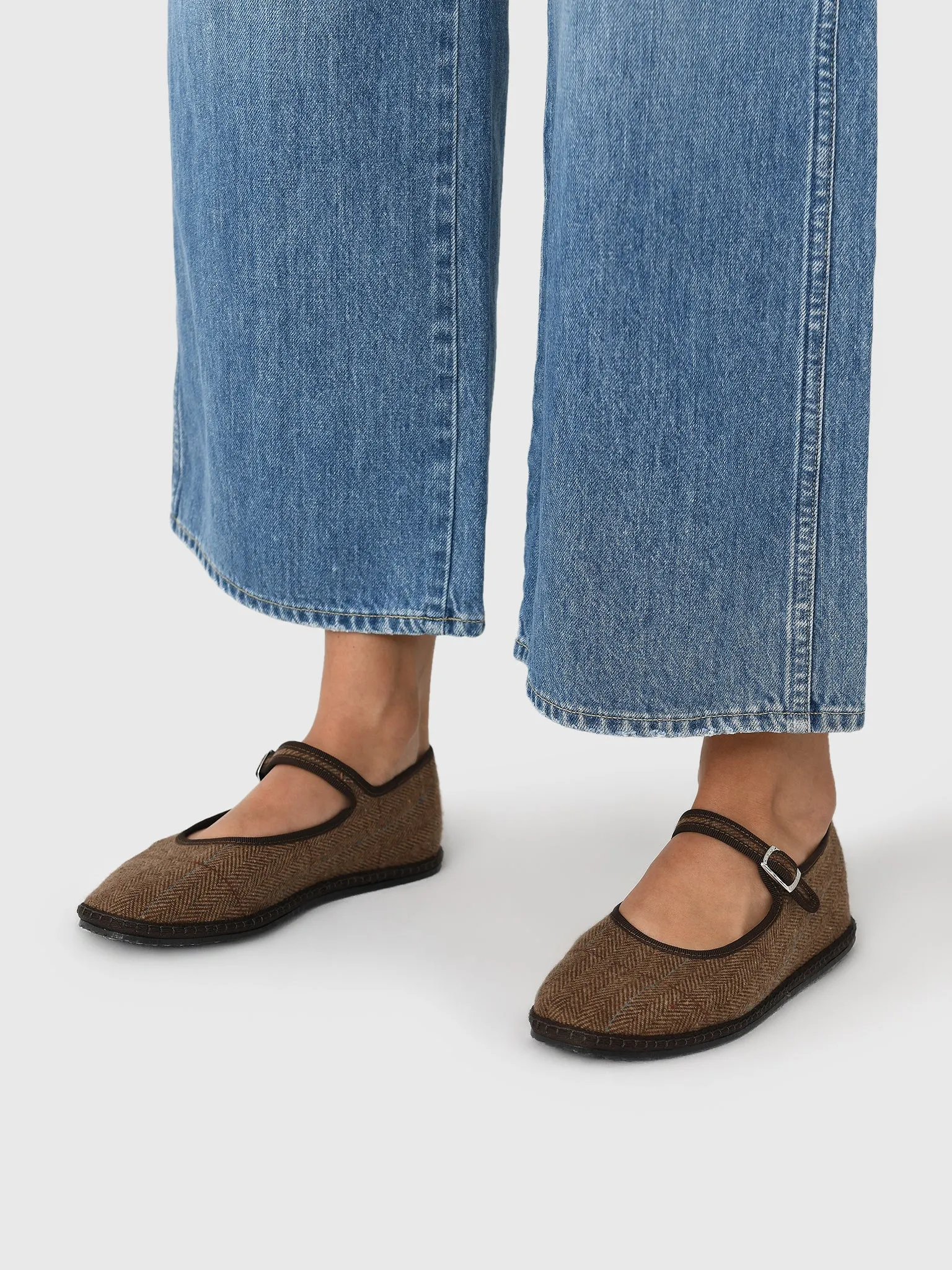 Vibi Venezia Women's Mary Jane Wool Flat sold by Saint Bernard product image thumbnail 2