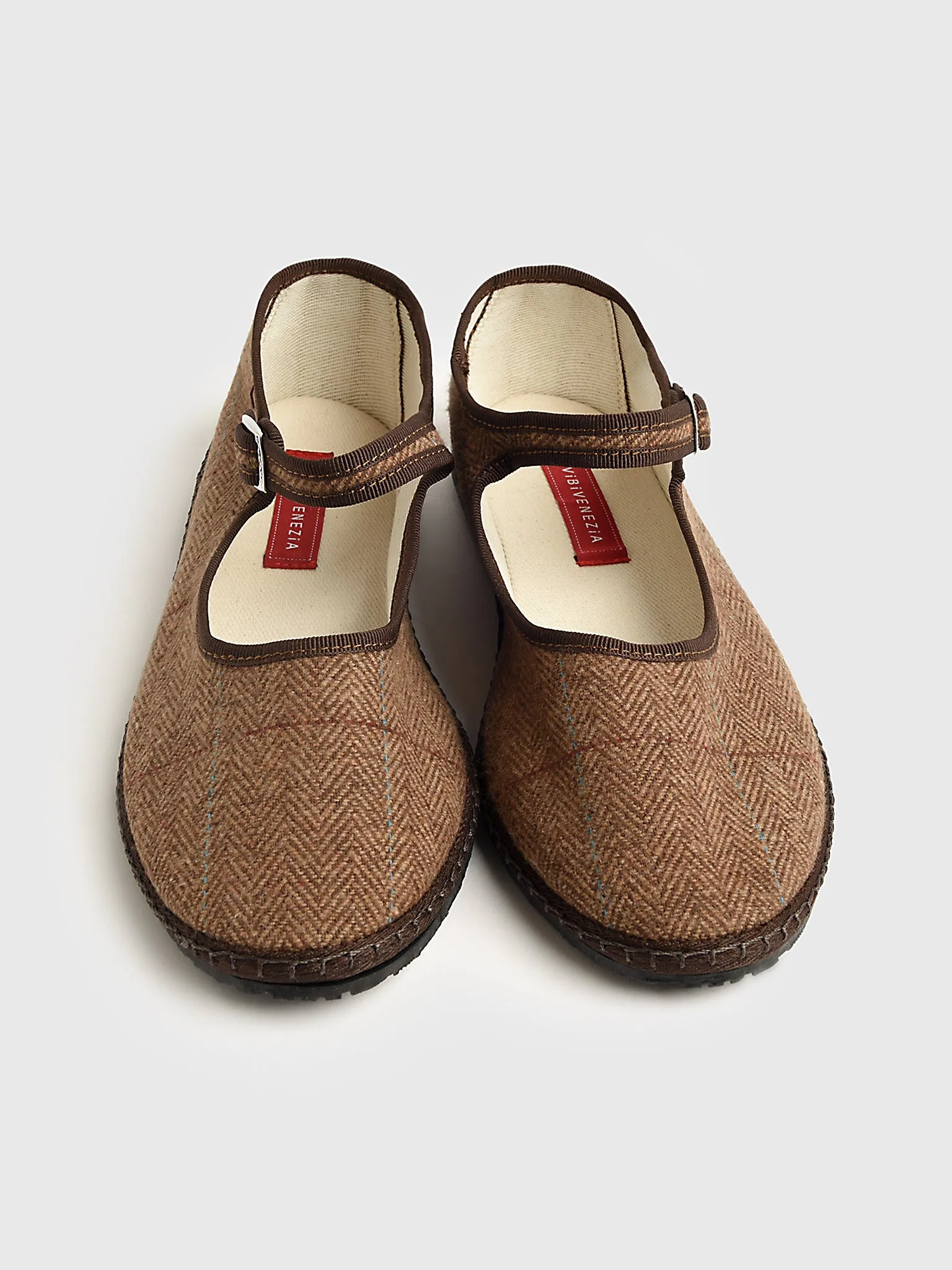 Vibi Venezia Women's Mary Jane Wool Flat sold by Saint Bernard product image thumbnail 4