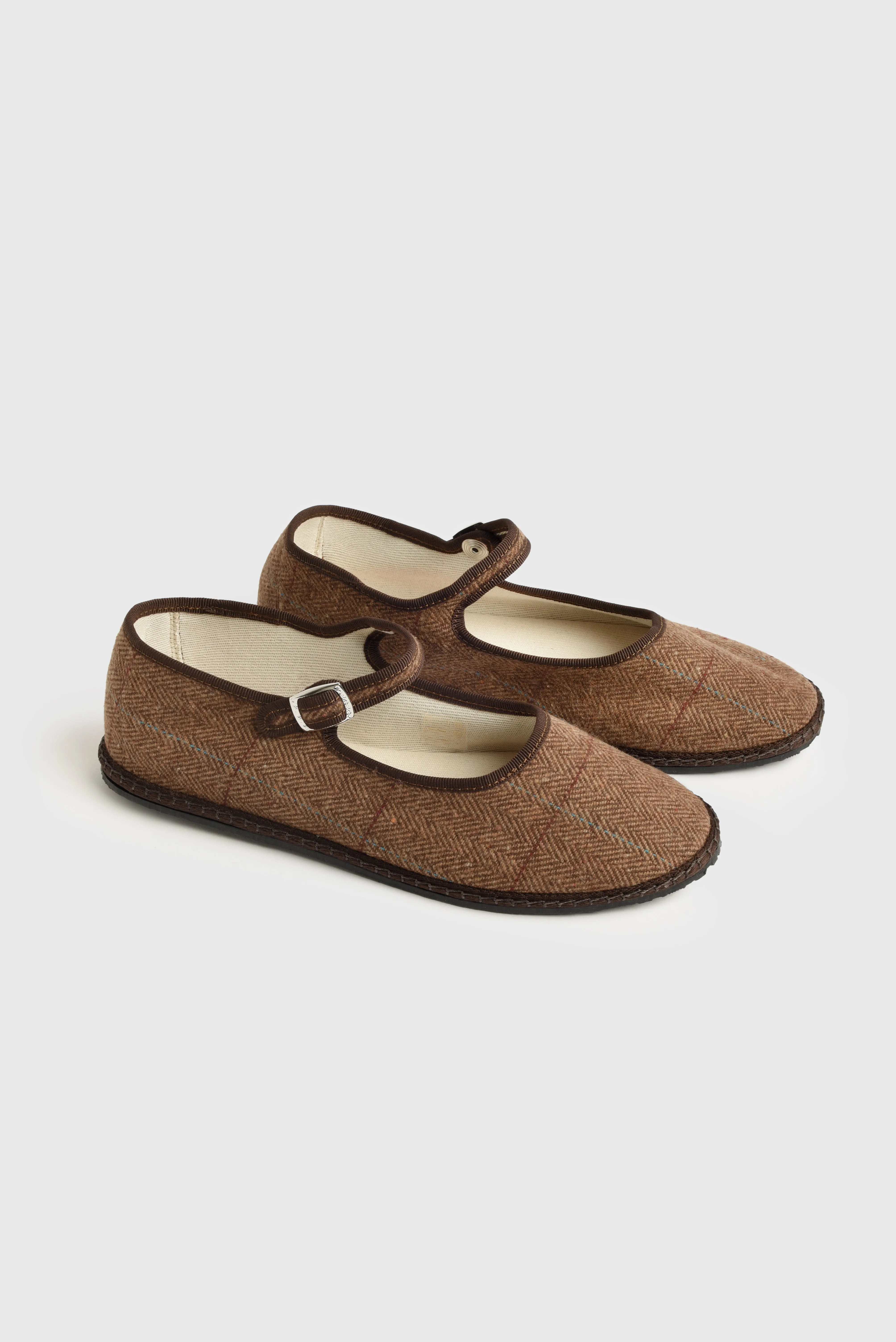 Vibi Venezia Women's Mary Jane Wool Flat sold by Saint Bernard