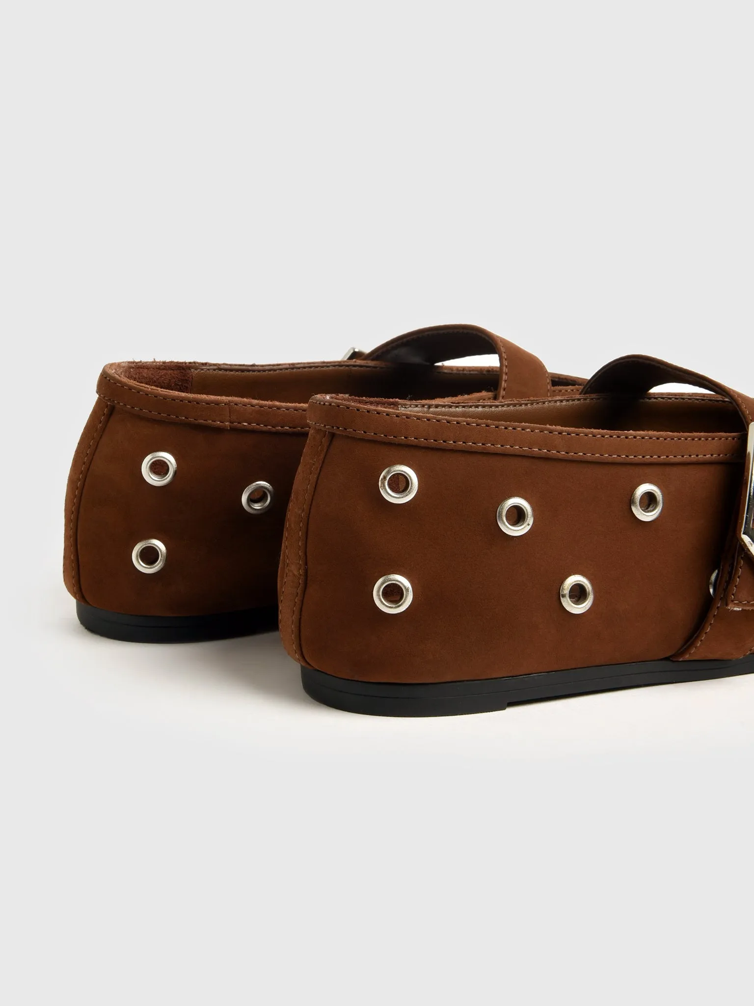 Schutz Women's Liza Eyelets Leather Flat sold by Saint Bernard product image thumbnail 3